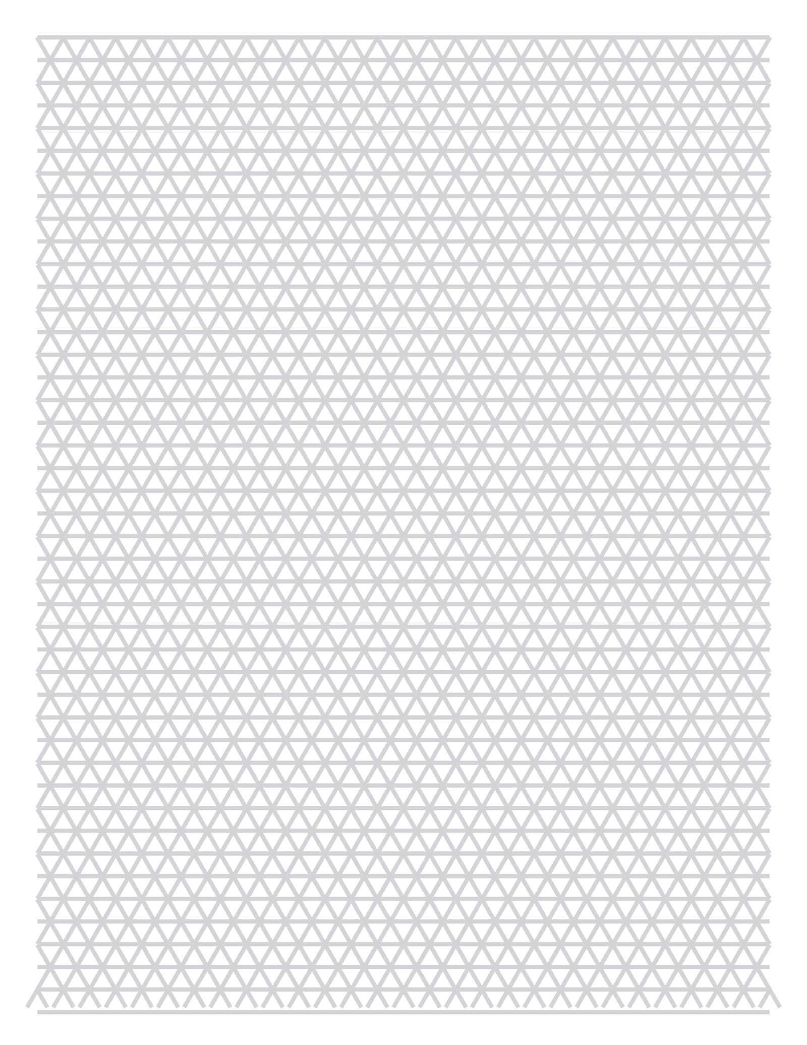 Isometric Paper — 7 mm Letter (Portrait)