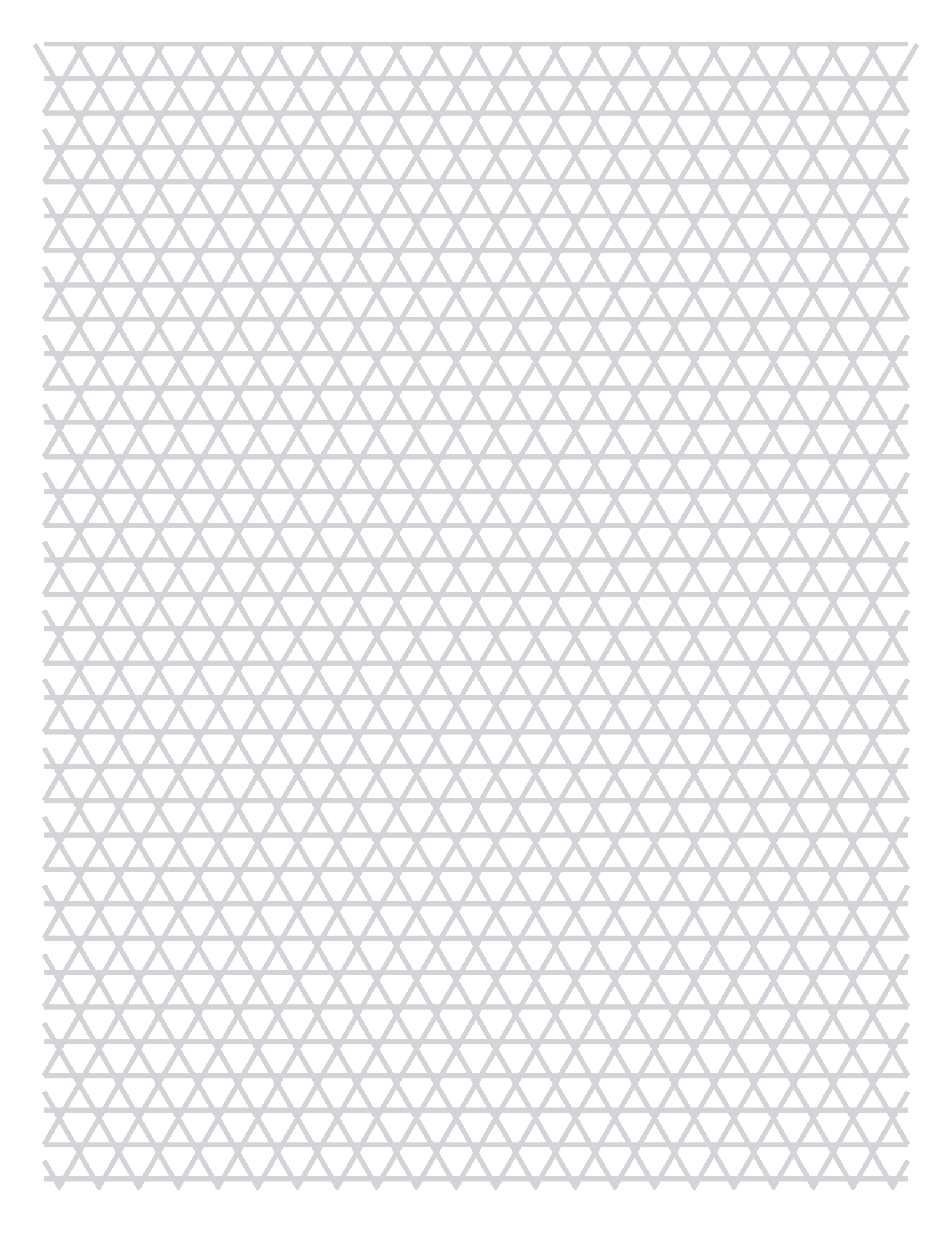 Isometric Paper — 9 mm Letter (Portrait)