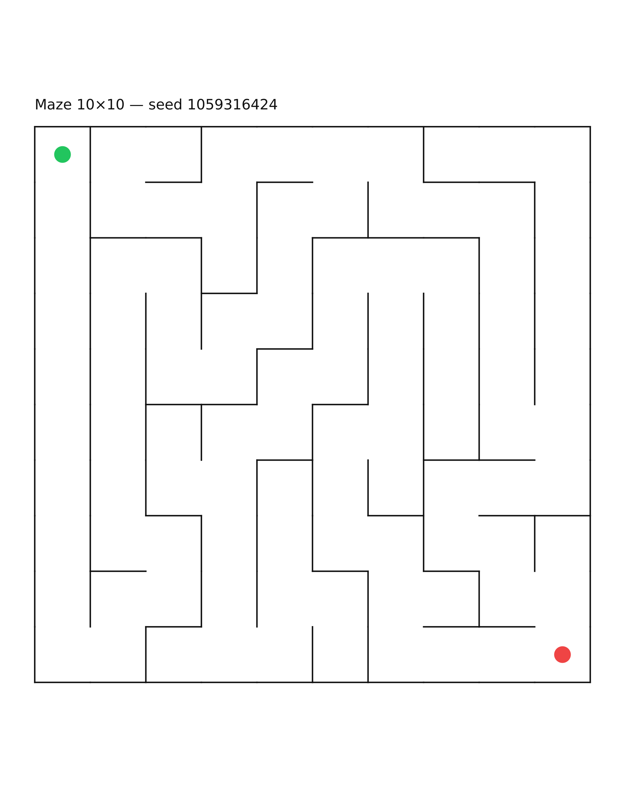 Maze 10×10 #12
