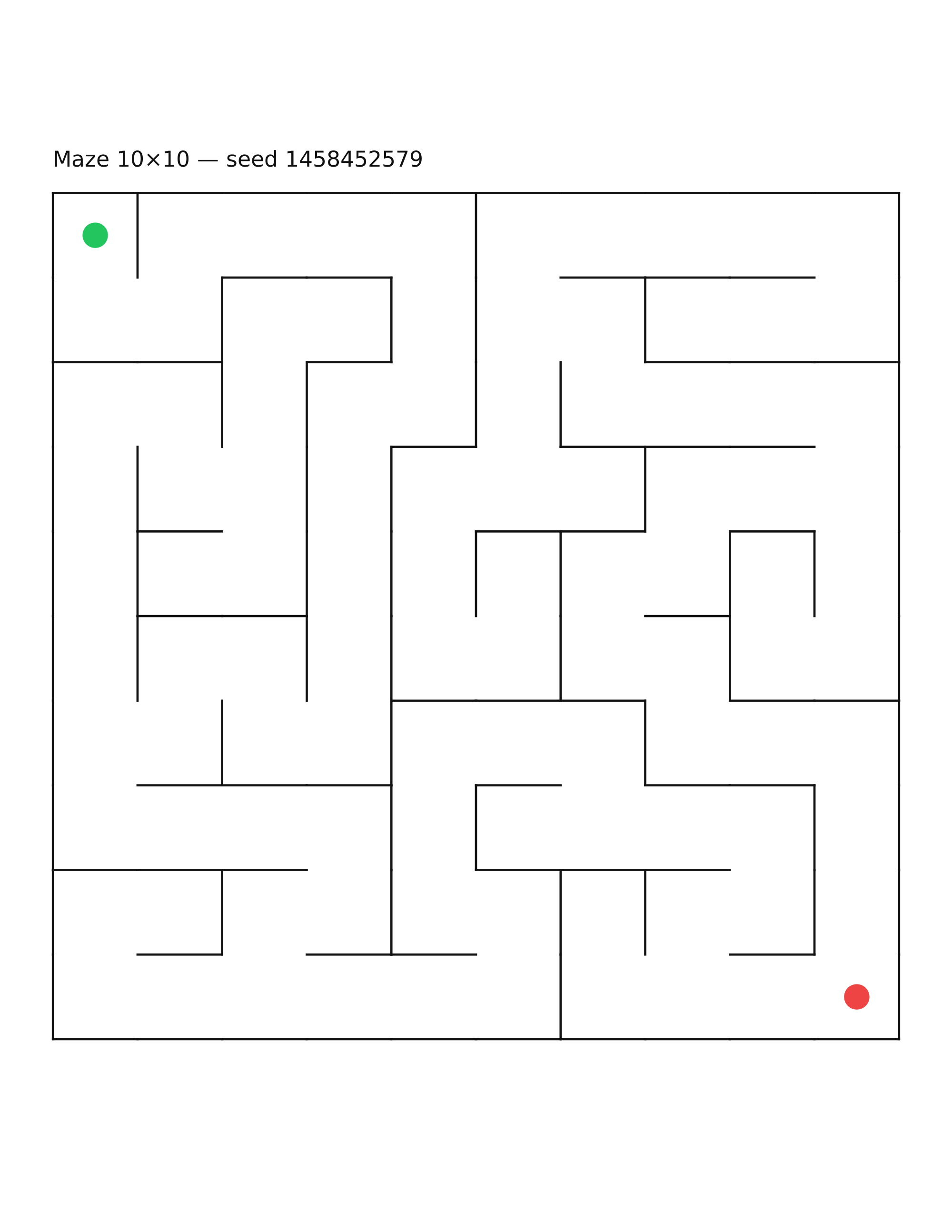 Maze 10×10 #13