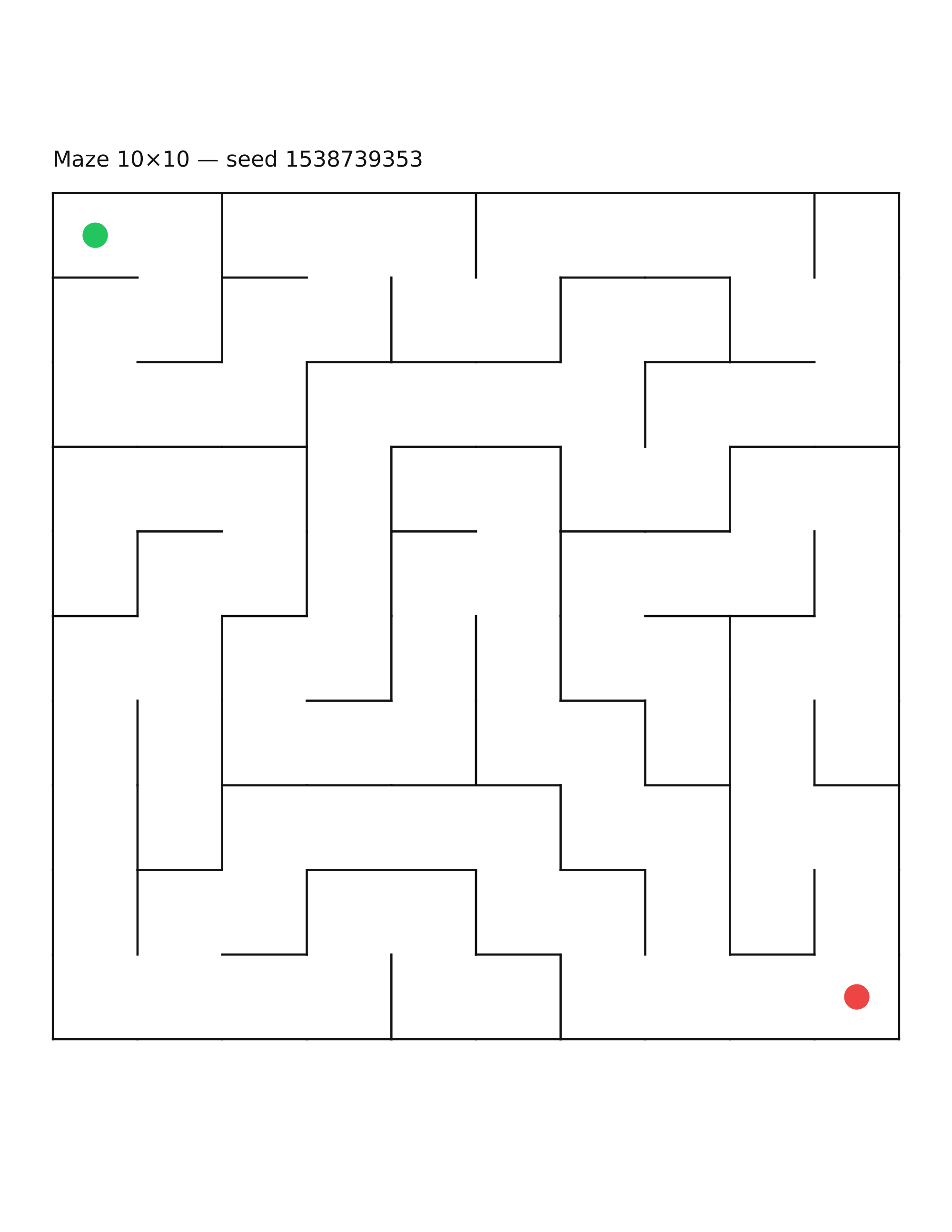 Maze 10×10 #13