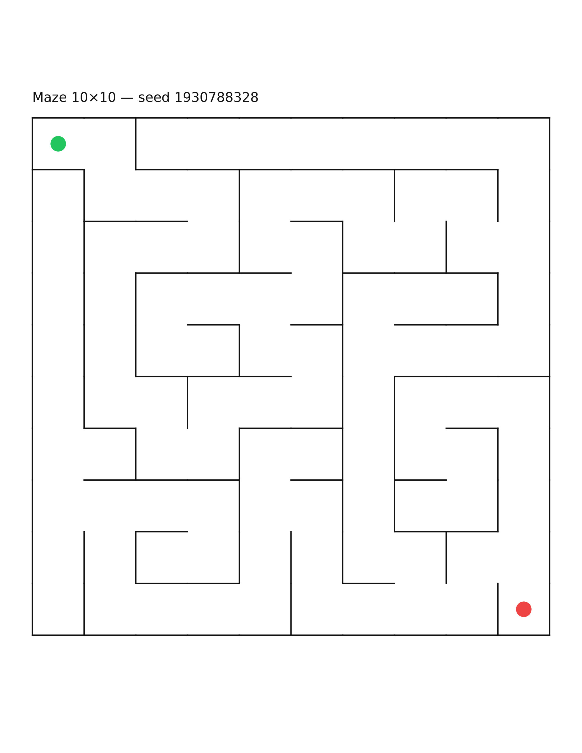 Maze 10×10 #13