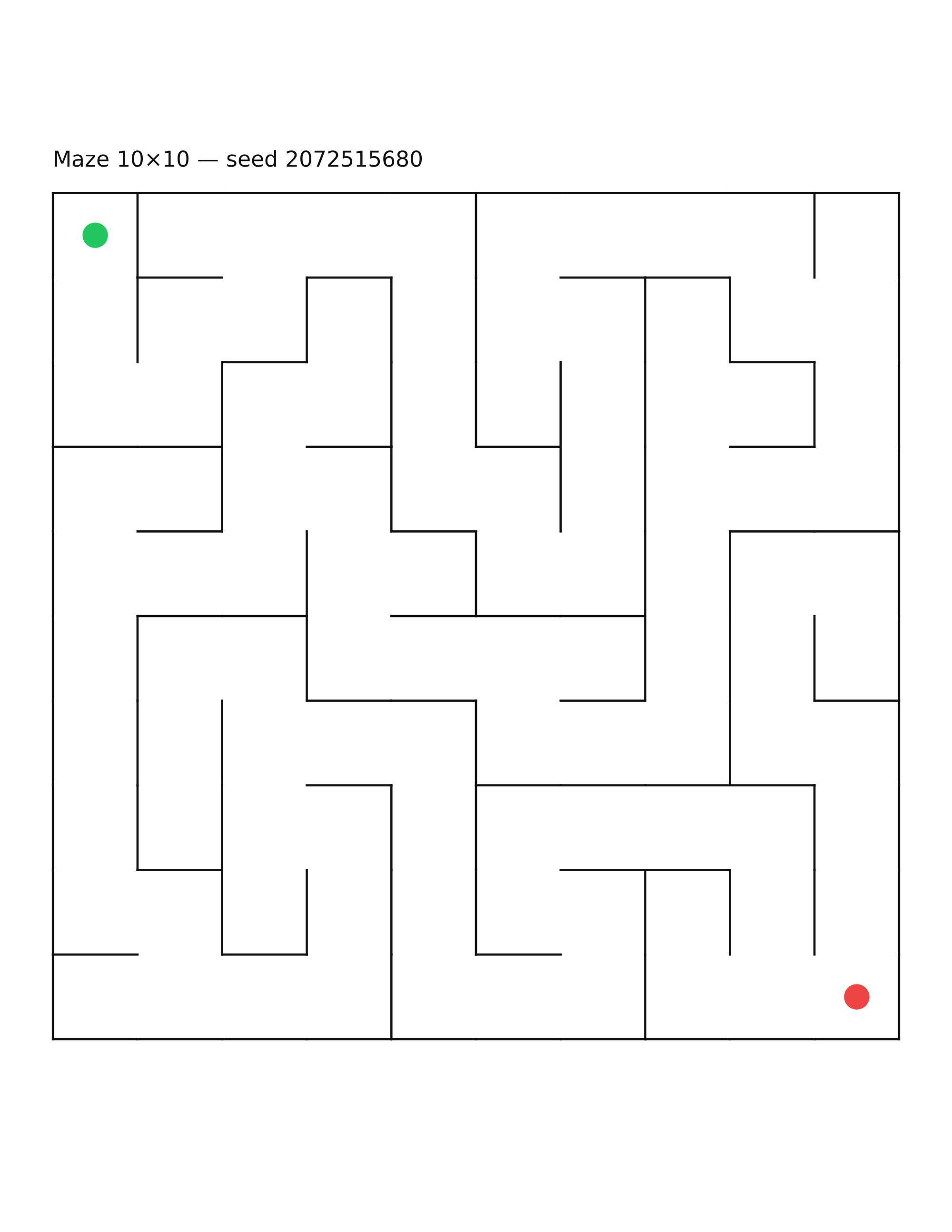 Maze 10×10 #13