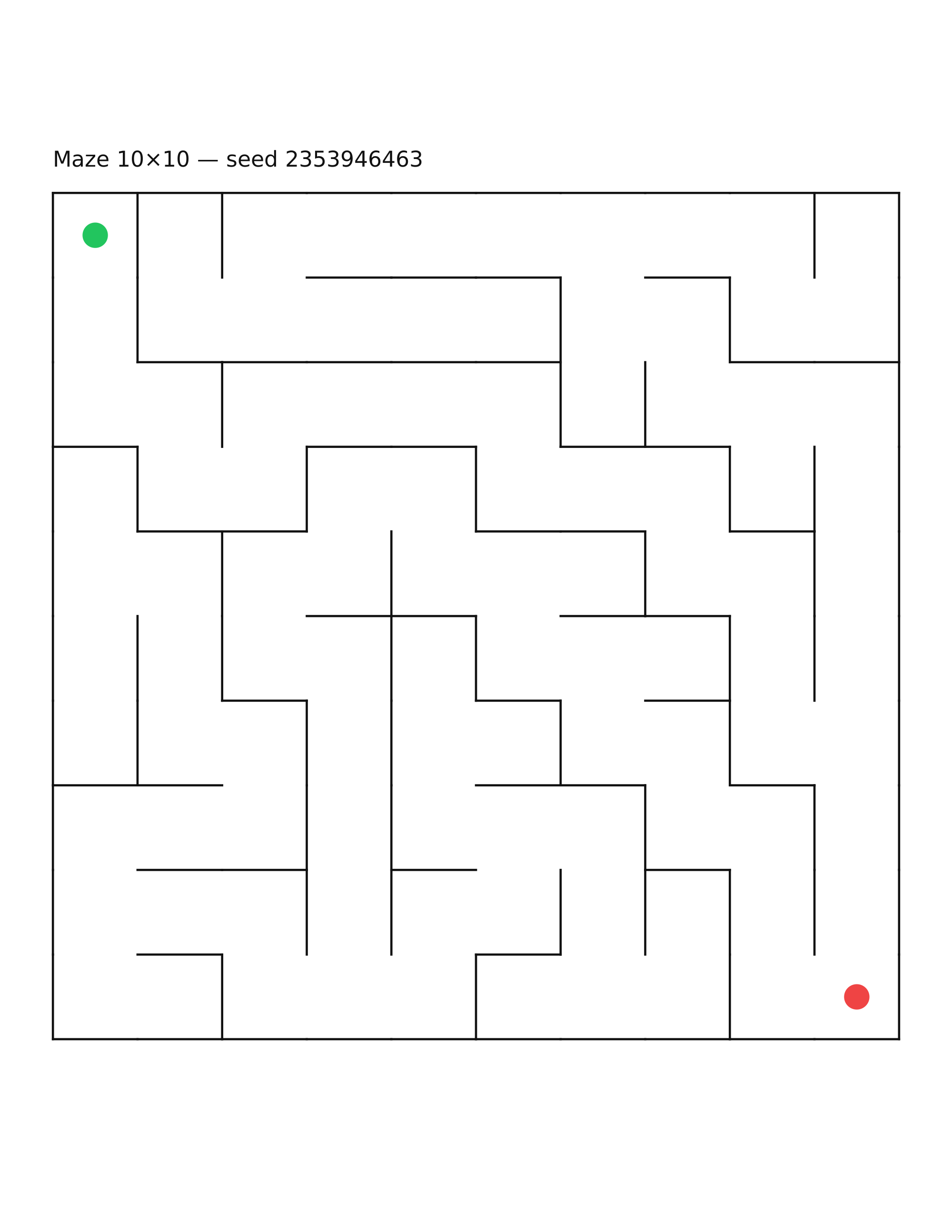 Maze 10×10 #14
