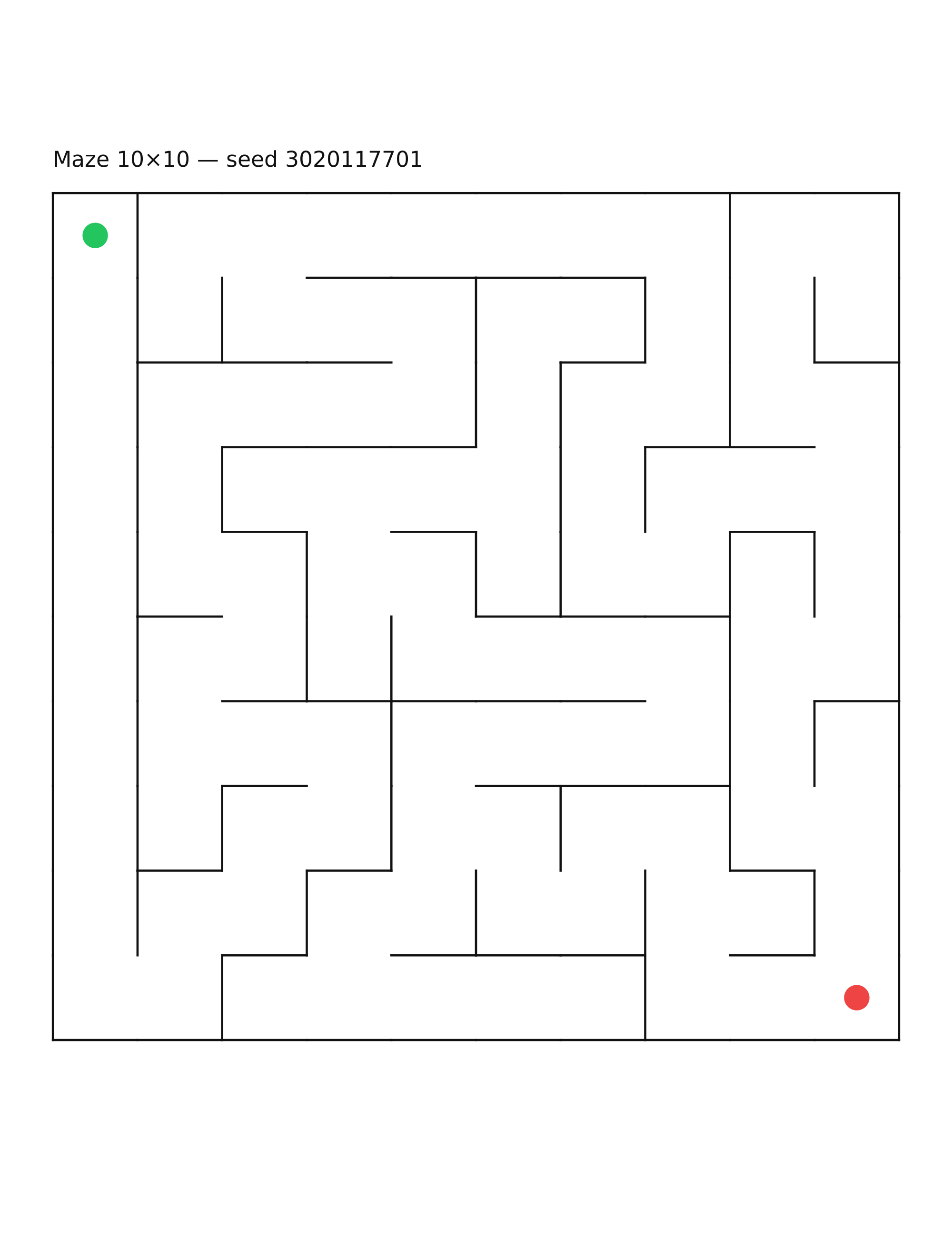 Maze 10×10 #7