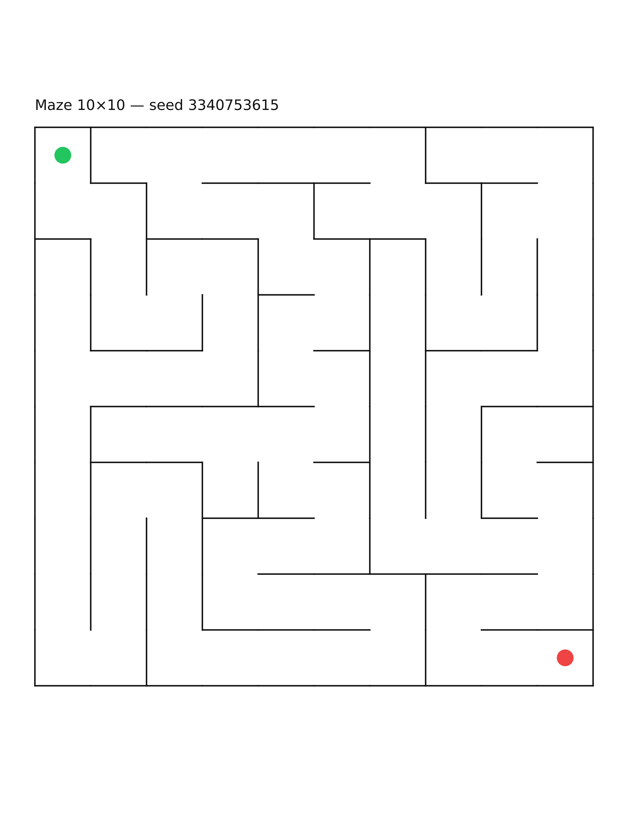 Maze 10×10 #15