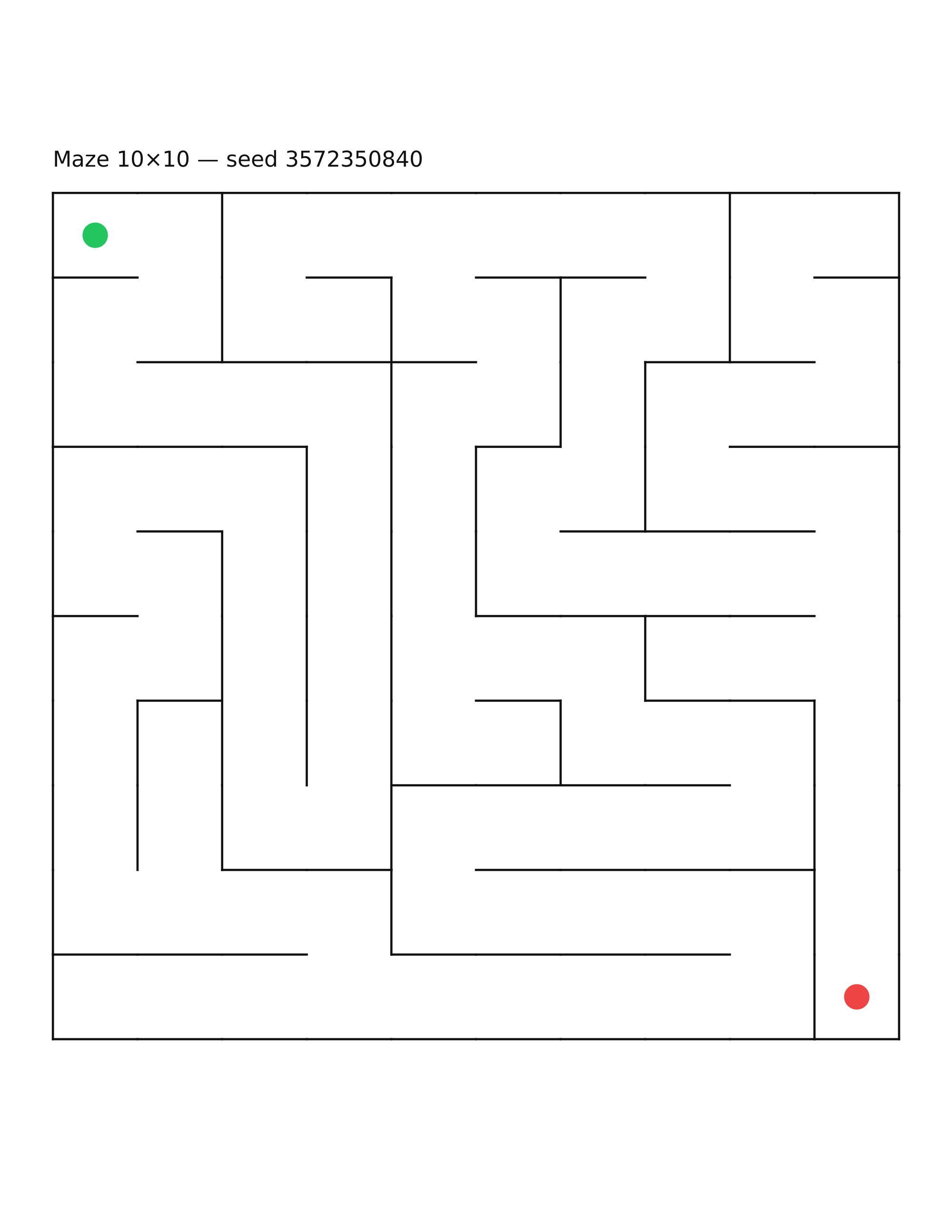 Maze 10×10 #15