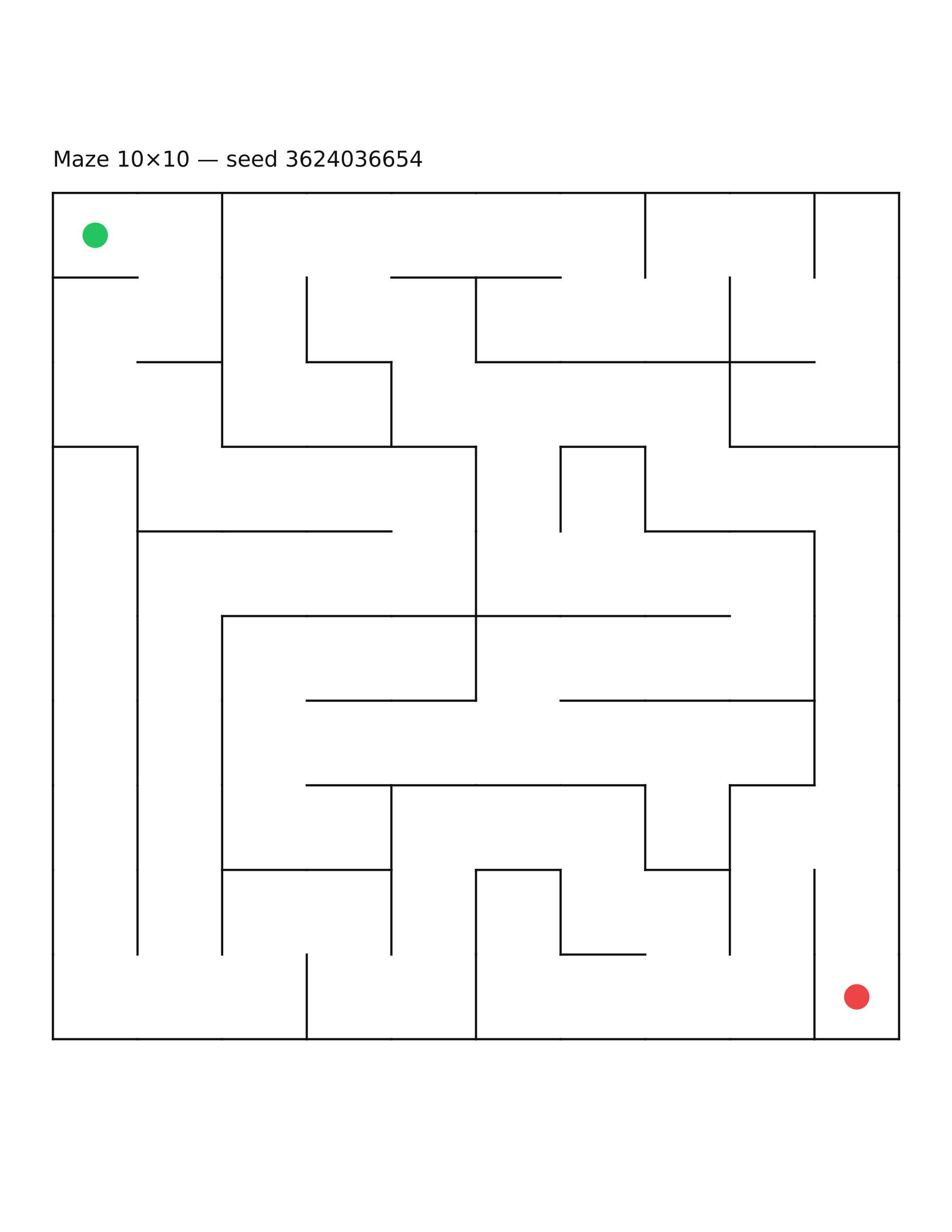 Maze 10×10 #21
