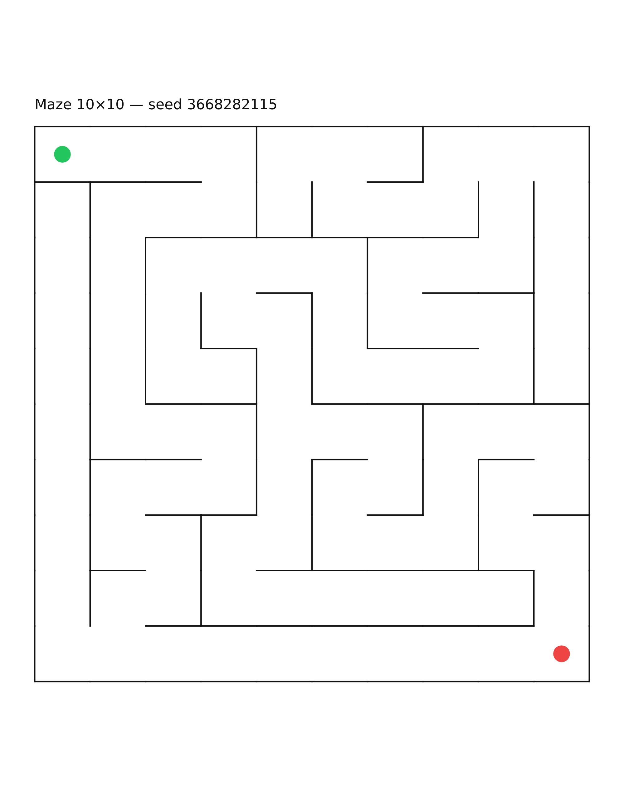 Maze 10×10 #16