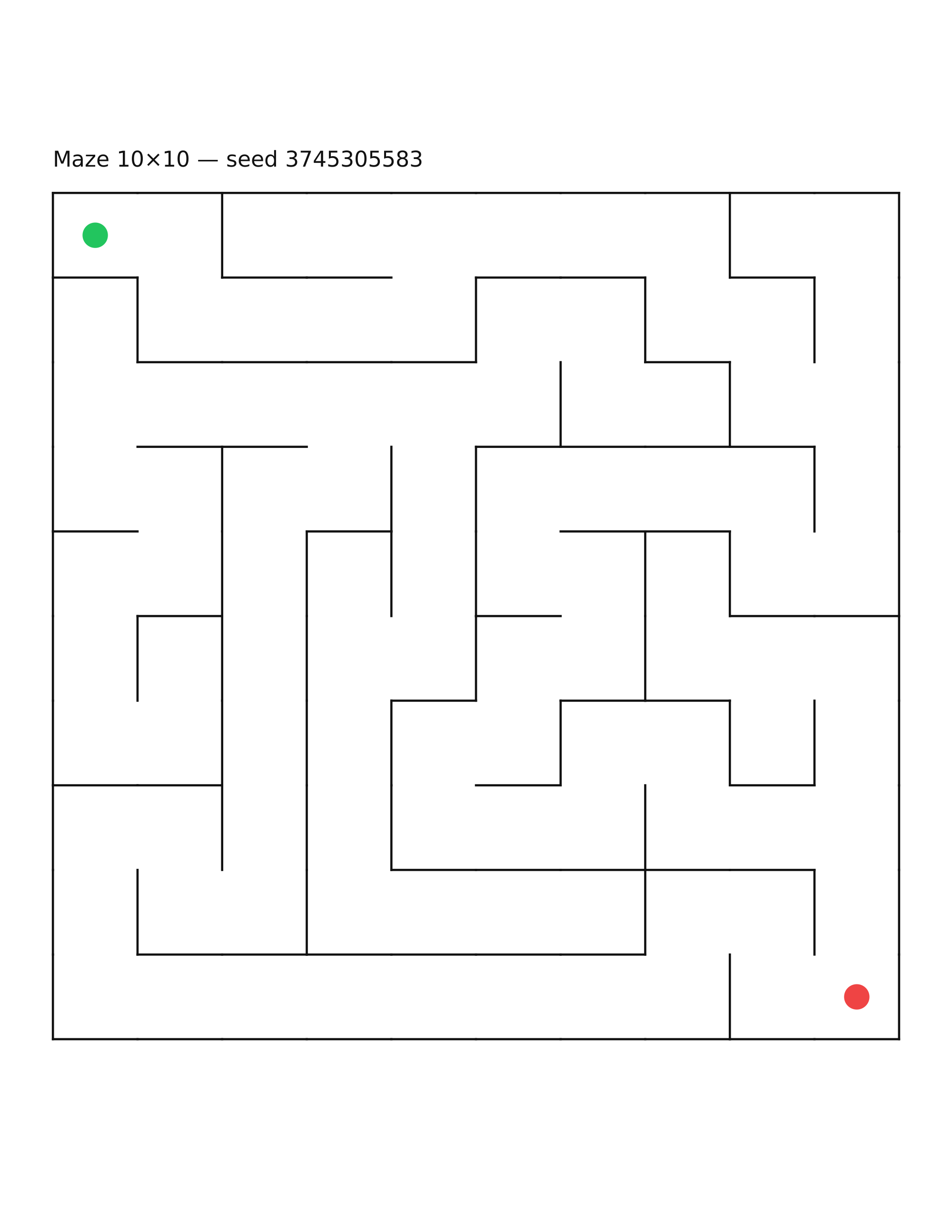 Maze 10×10 #15