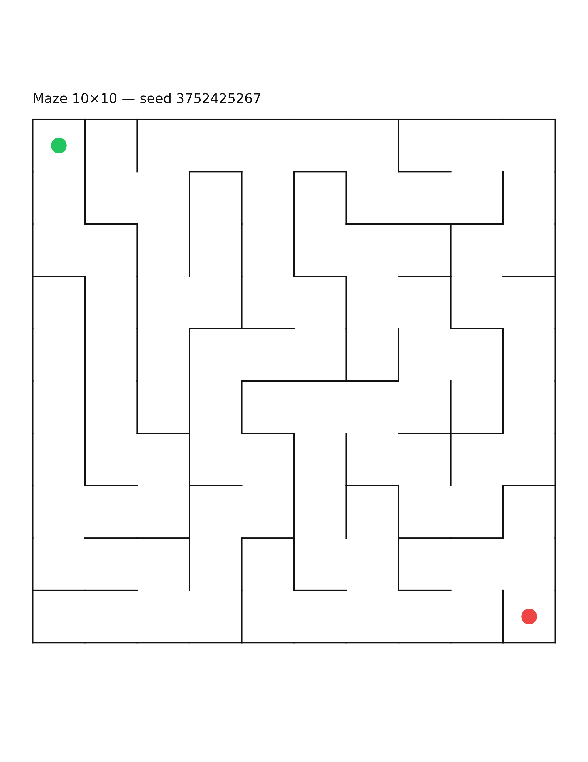 Maze 10×10 #16