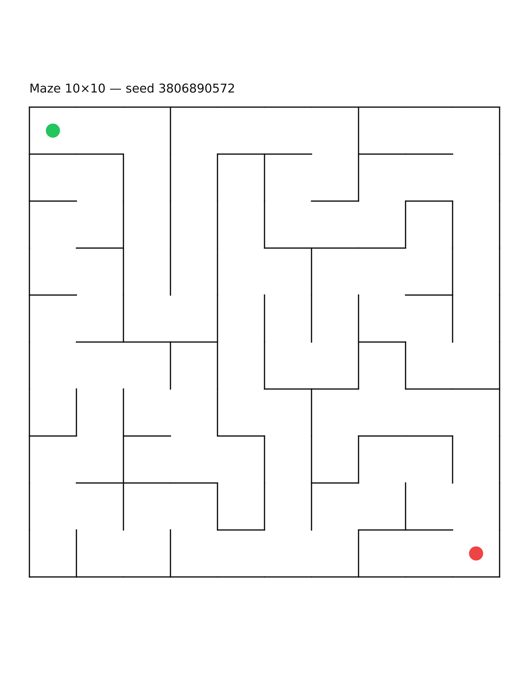 Maze 10×10 #7