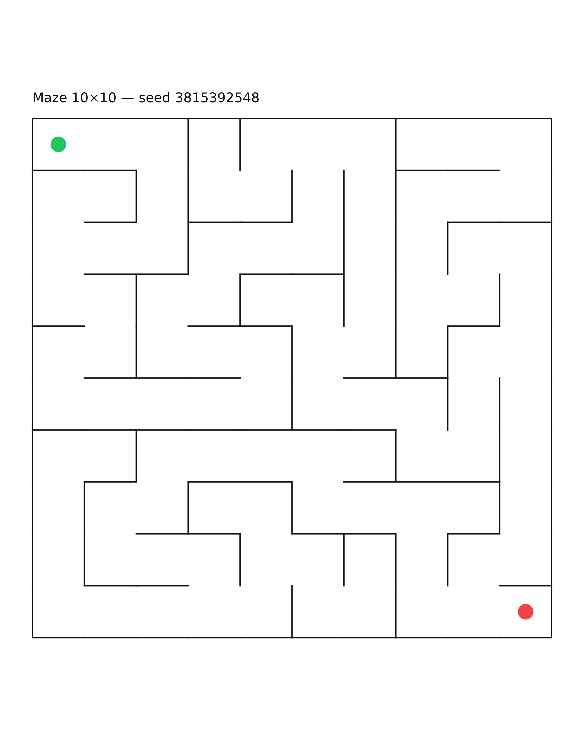 Maze 10×10 #7