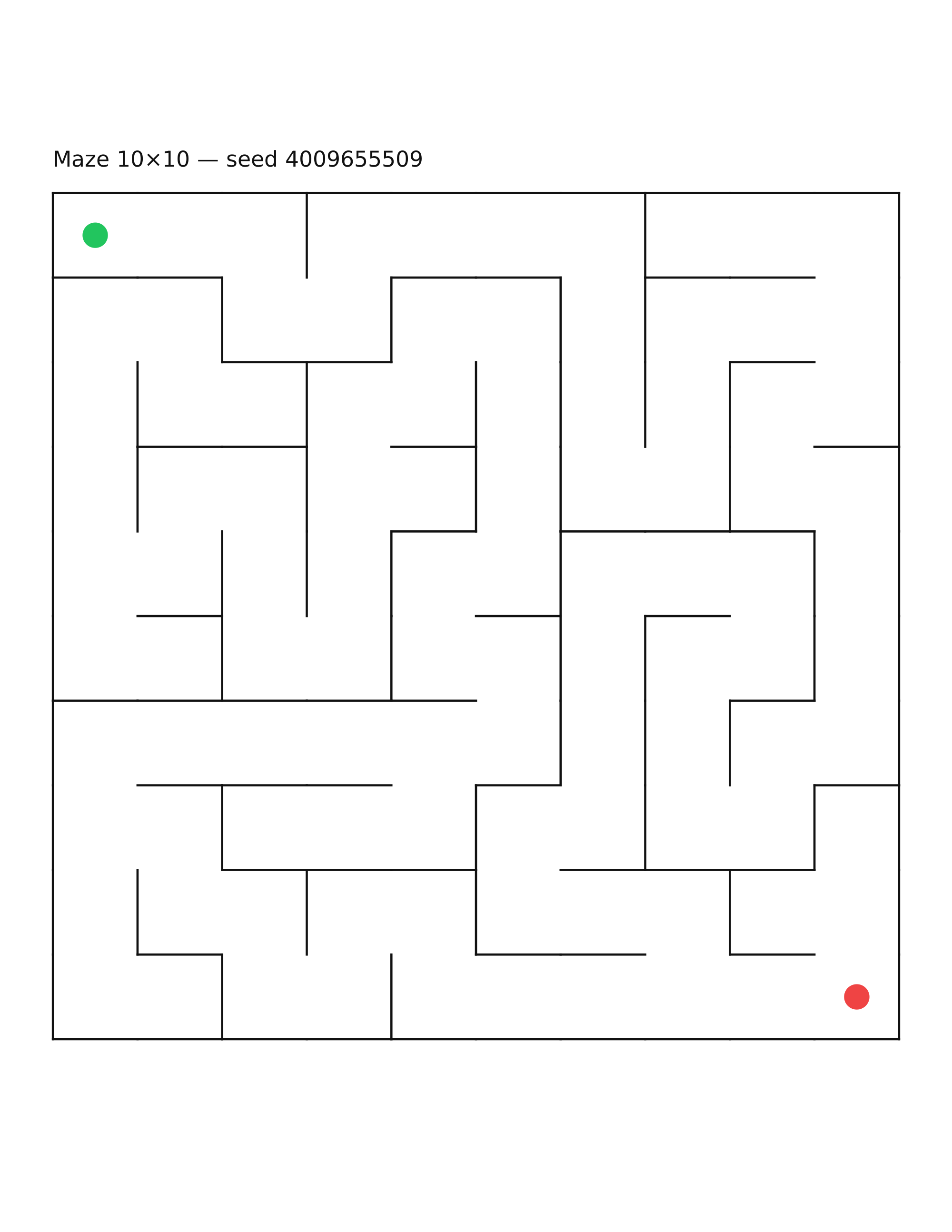 Maze 10×10 #11