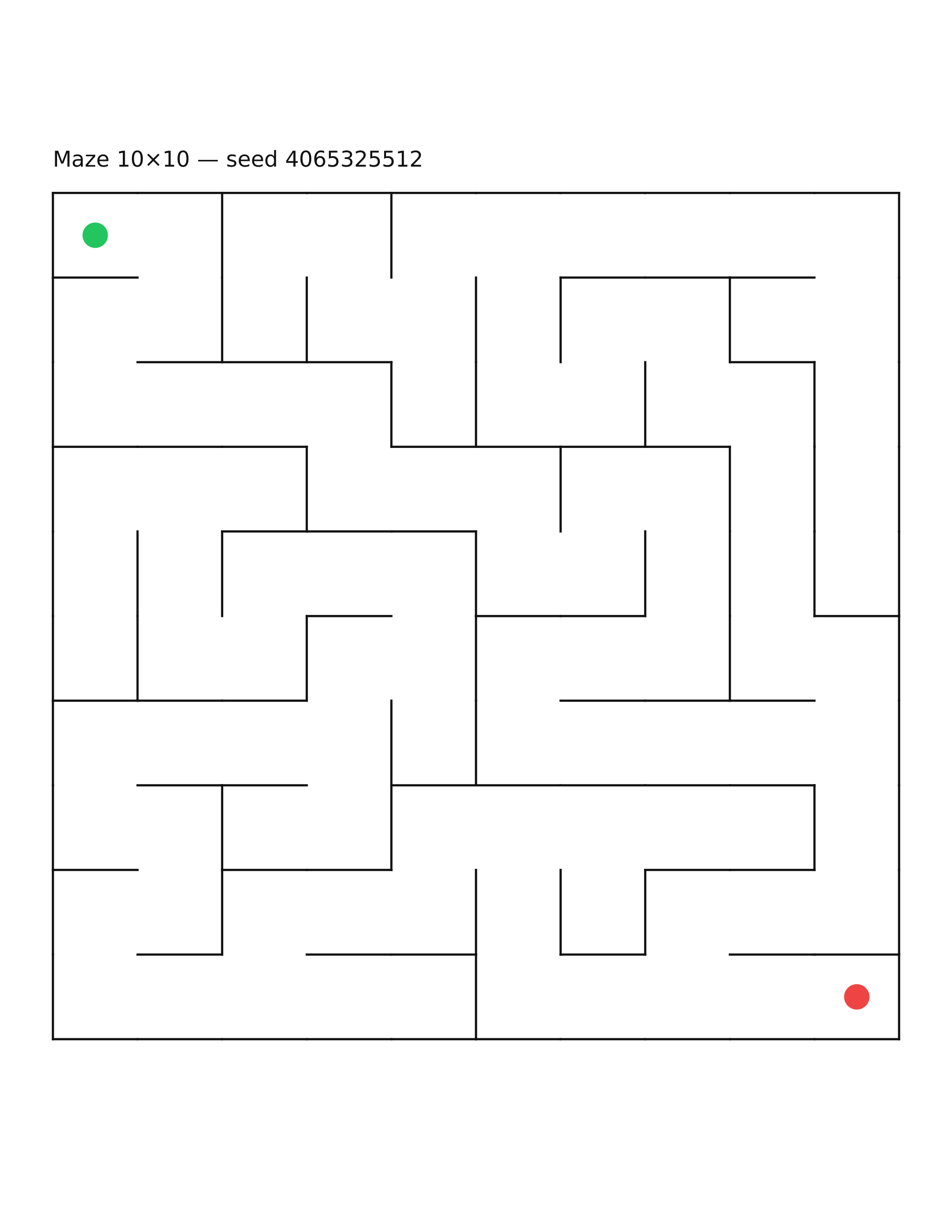 Maze 10×10 #16