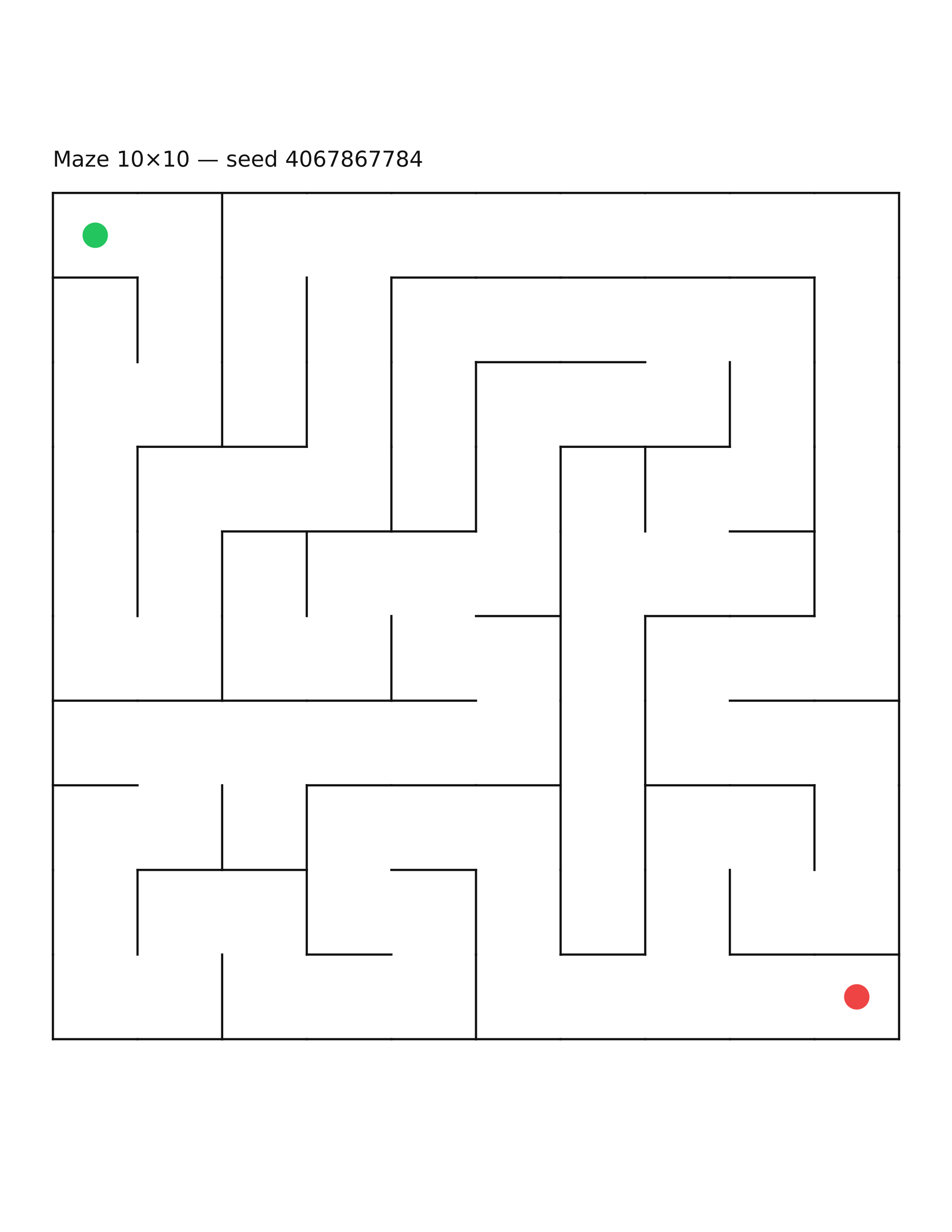 Maze 10×10 #16