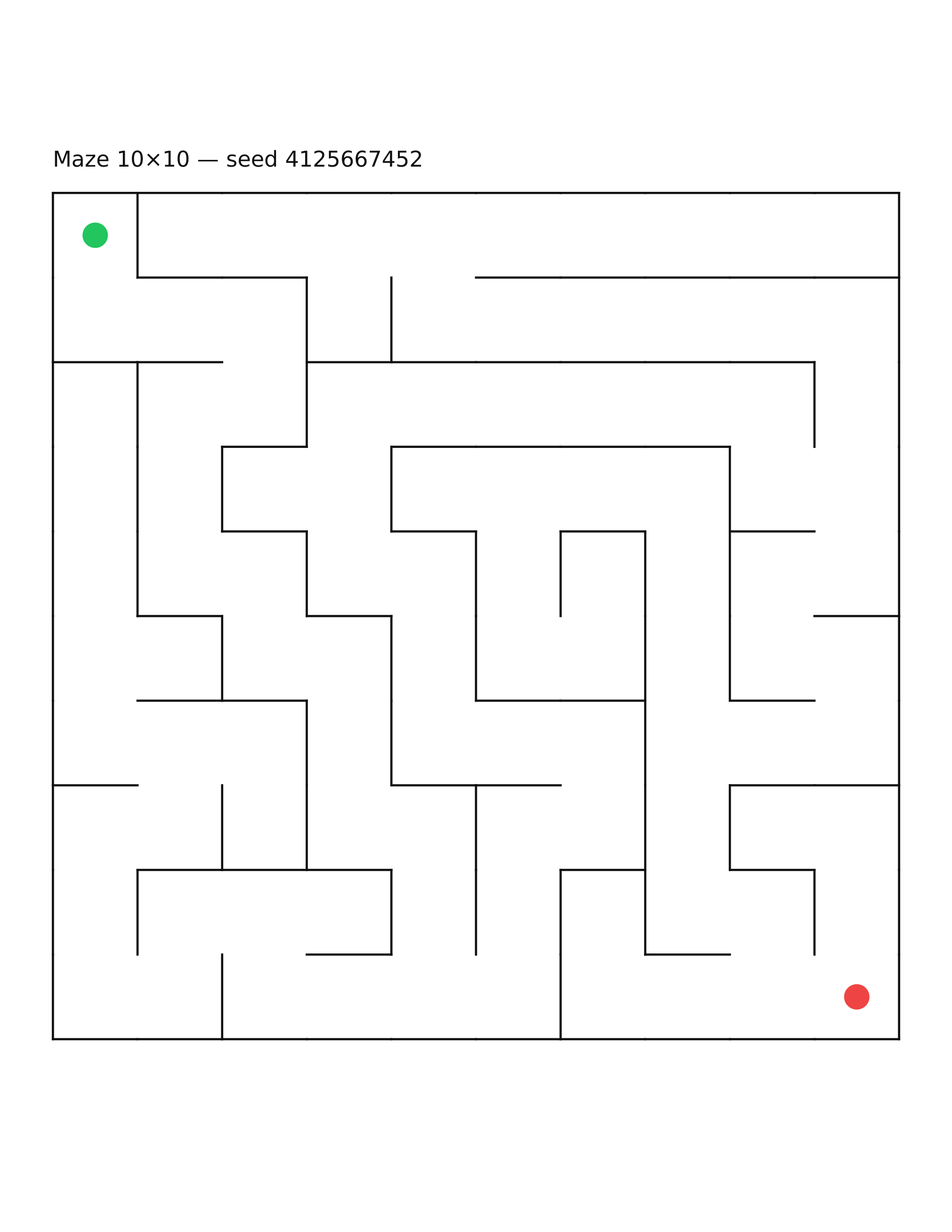 Maze 10×10 #19