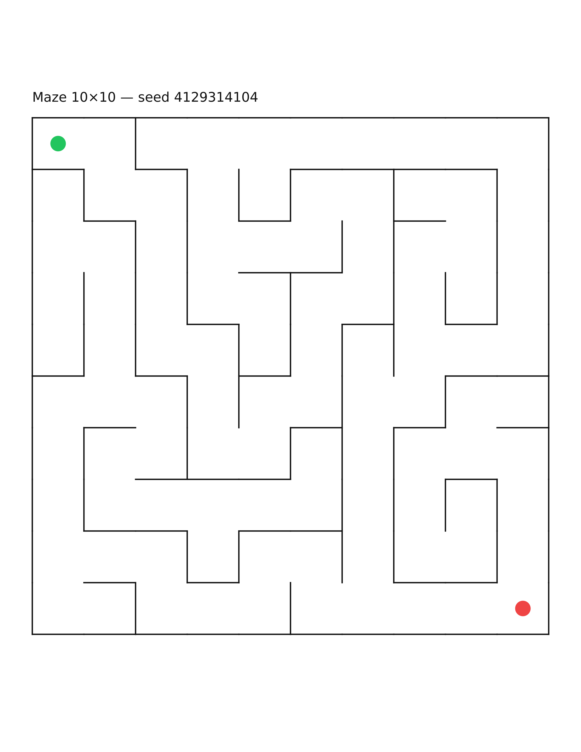 Maze 10×10 #7