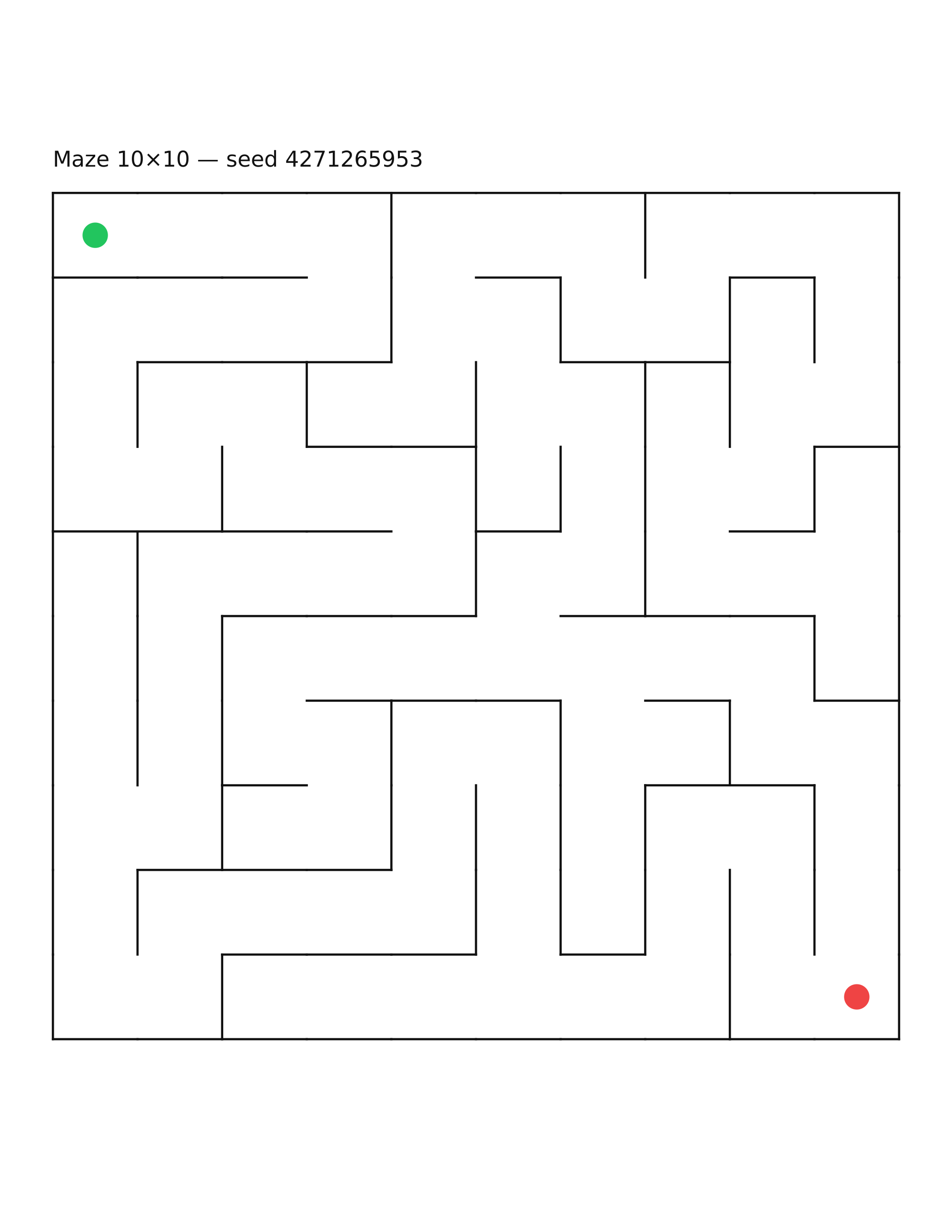 Maze 10×10 #16