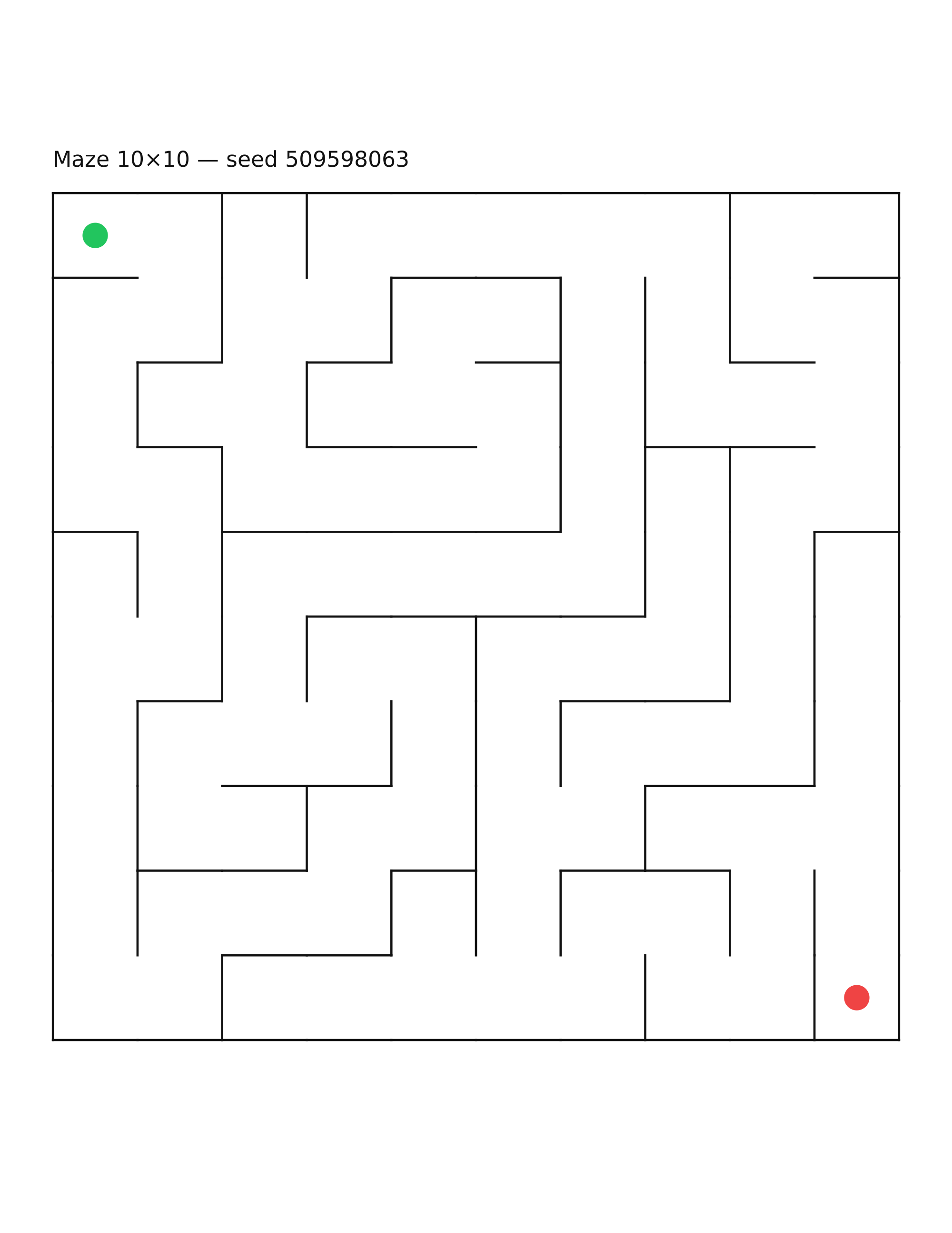 Maze 10×10 #18