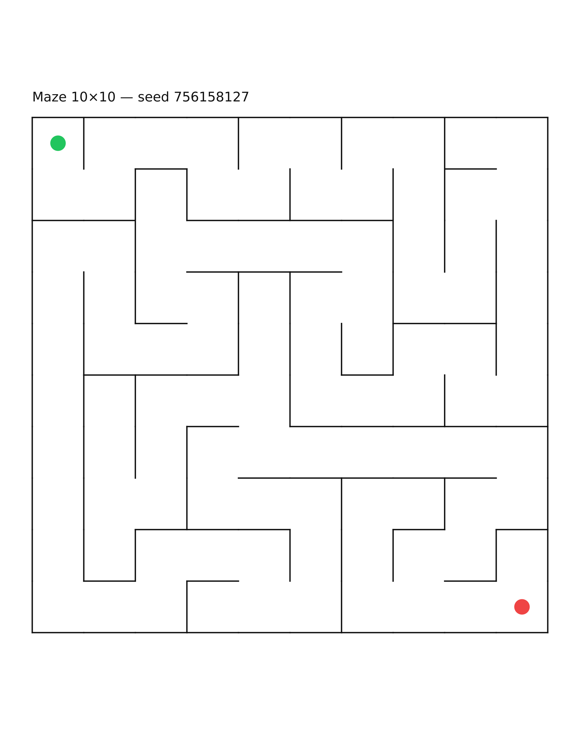 Maze 10×10 #18