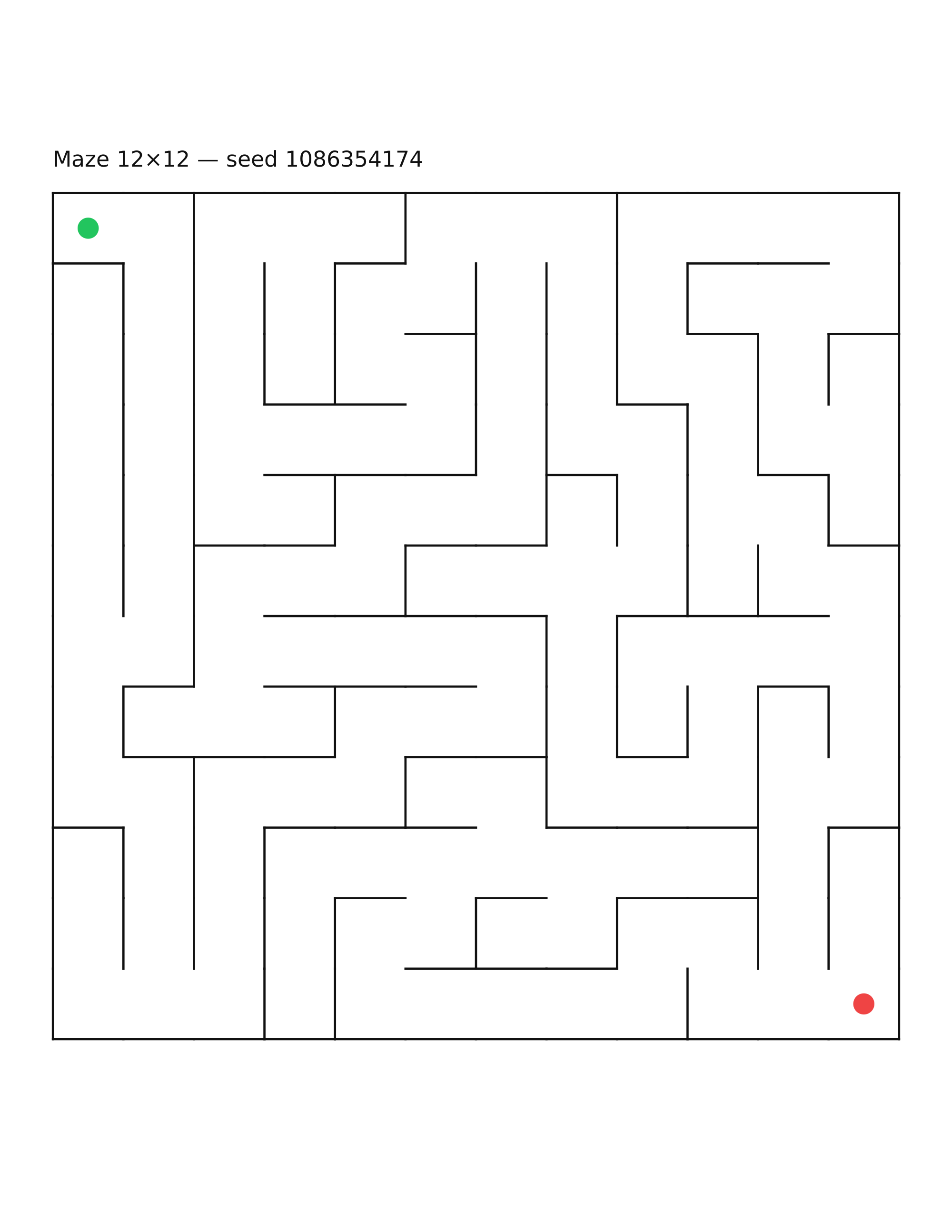 Maze 12×12 #14