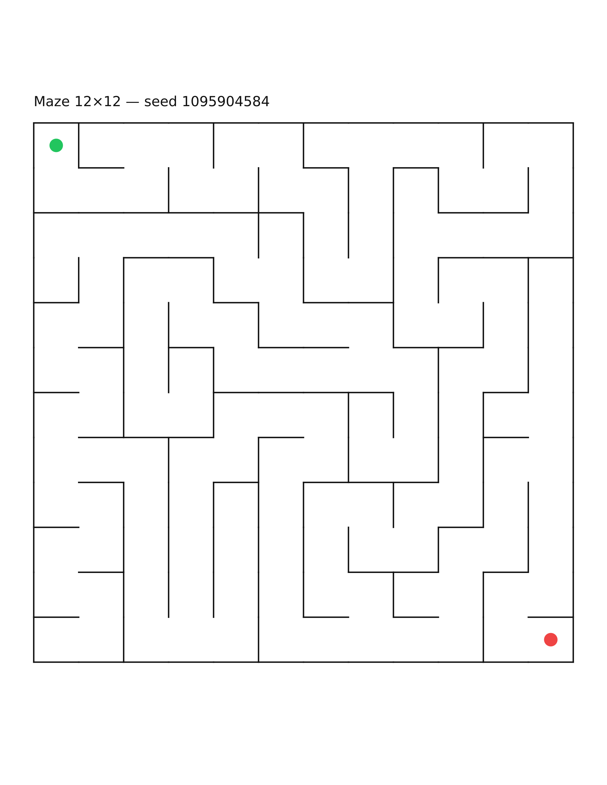 Maze 12×12 #15