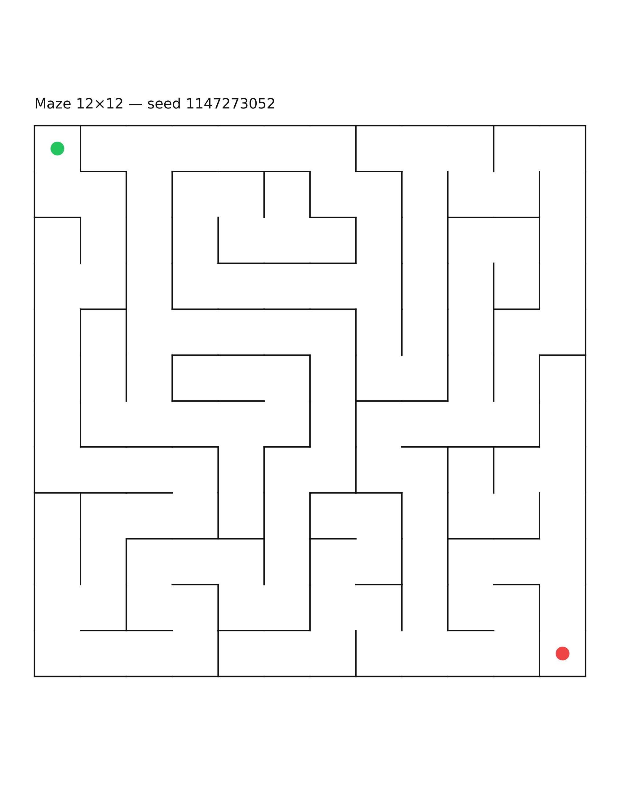 Maze 12×12 #17