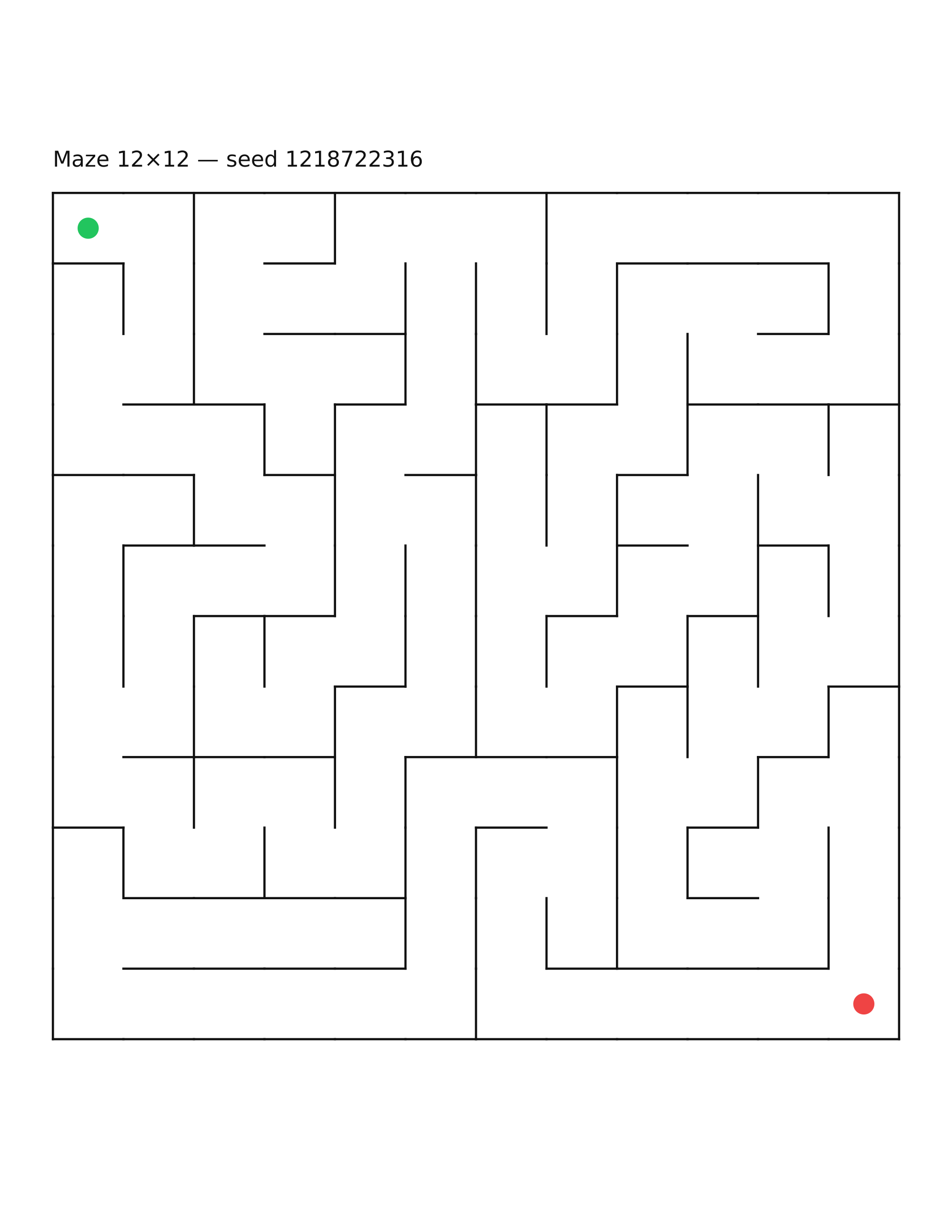 Maze 12×12 #15