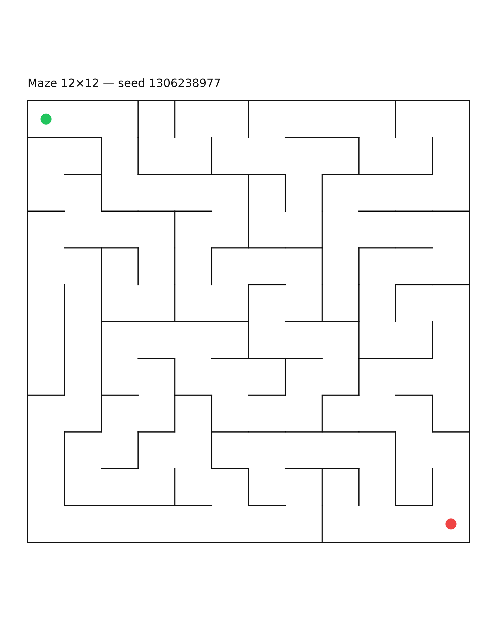Maze 12×12 #6