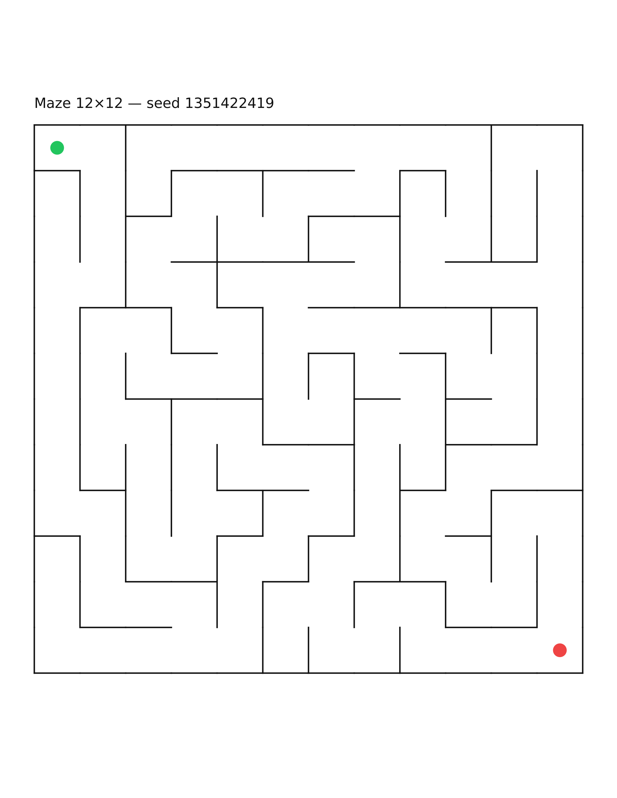 Maze 12×12 #15