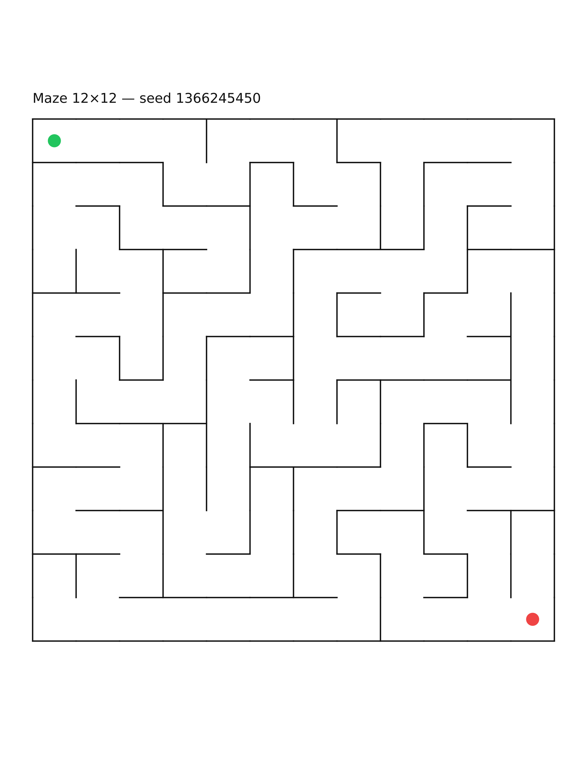 Maze 12×12 #17
