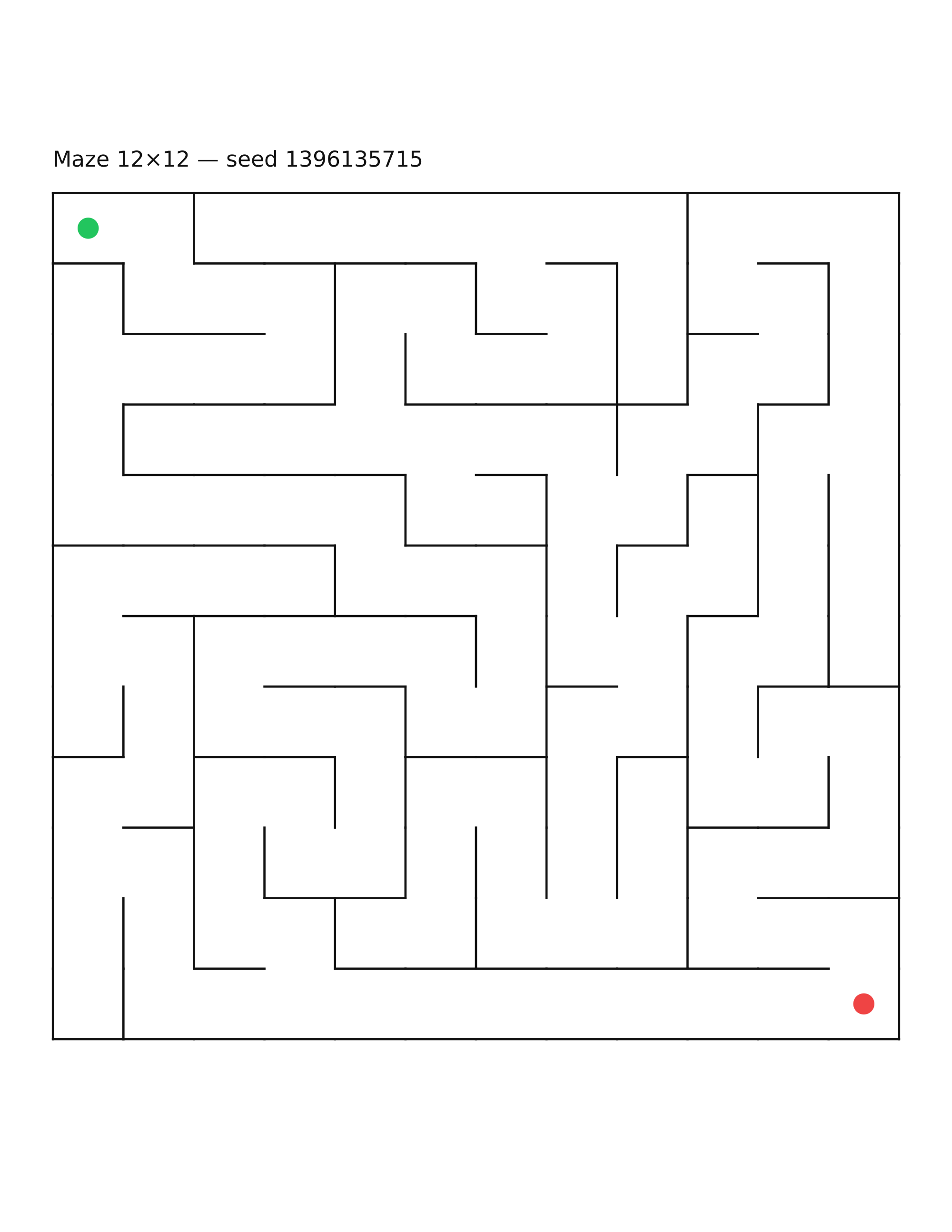 Maze 12×12 #17