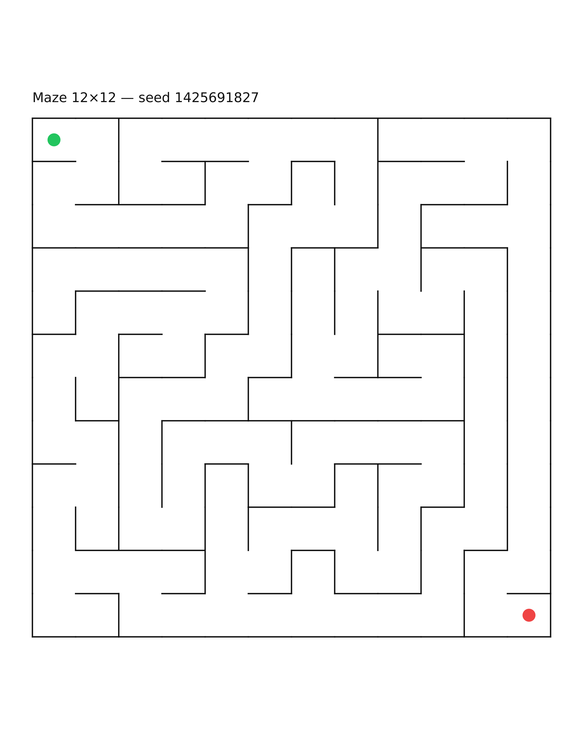 Maze 12×12 #16