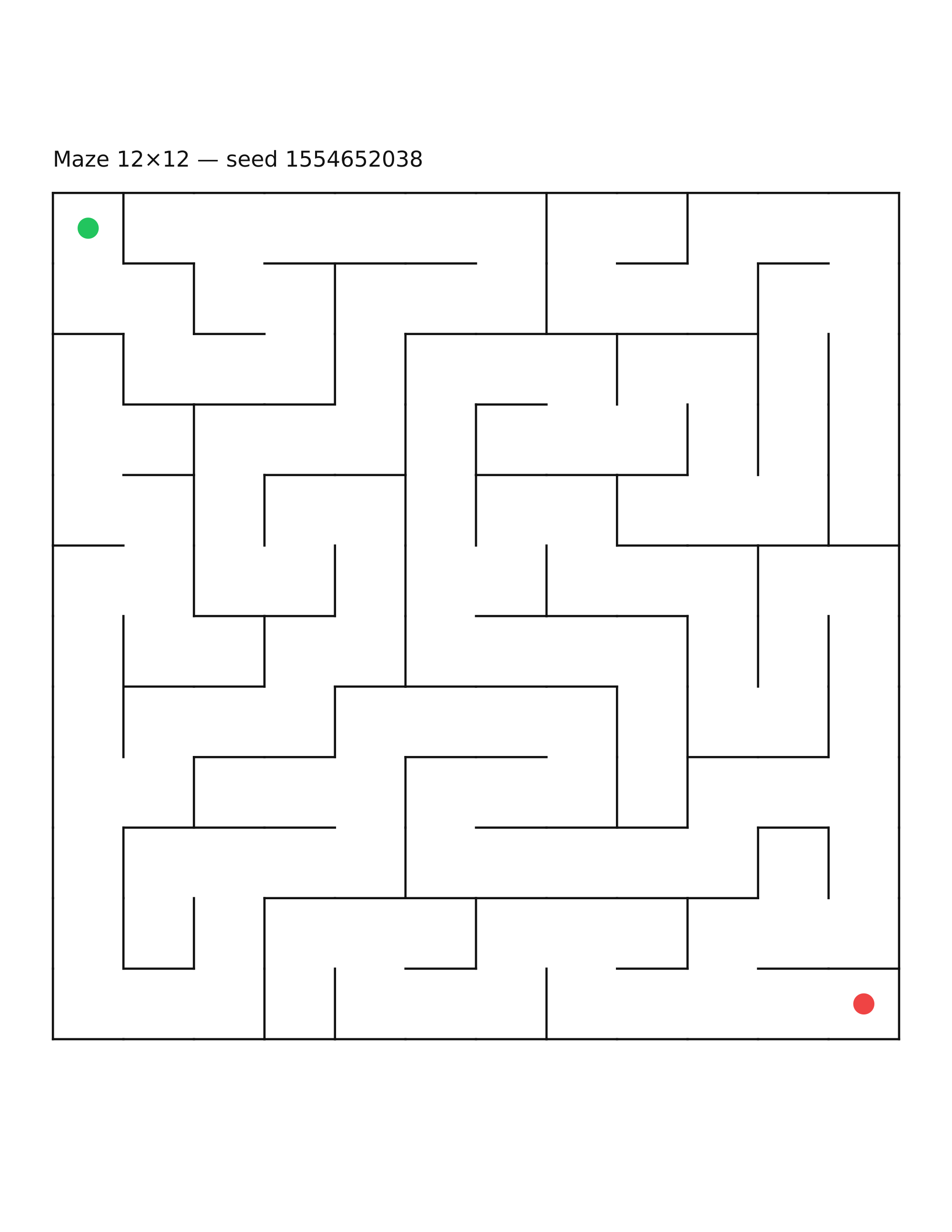 Maze 12×12 #18