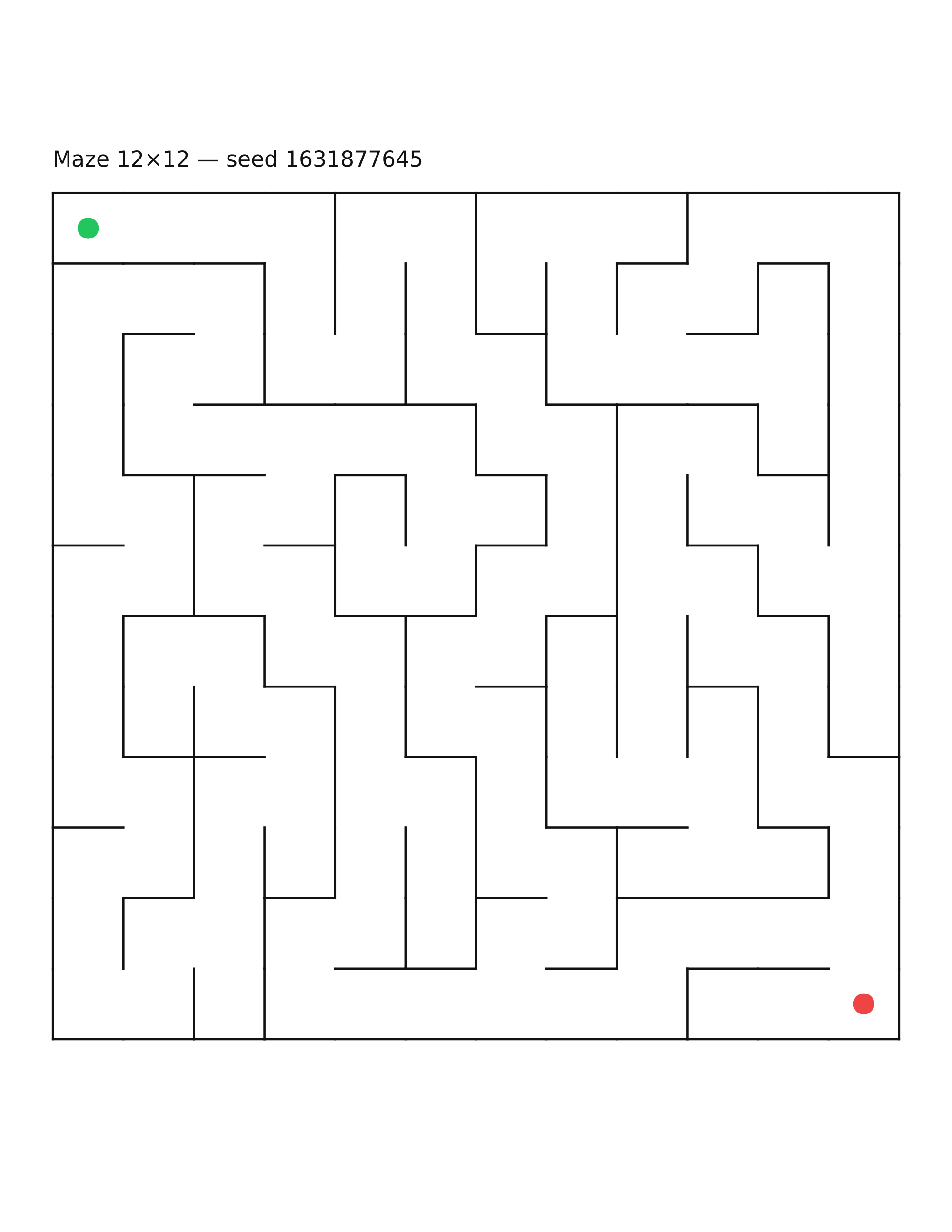 Maze 12×12 #8