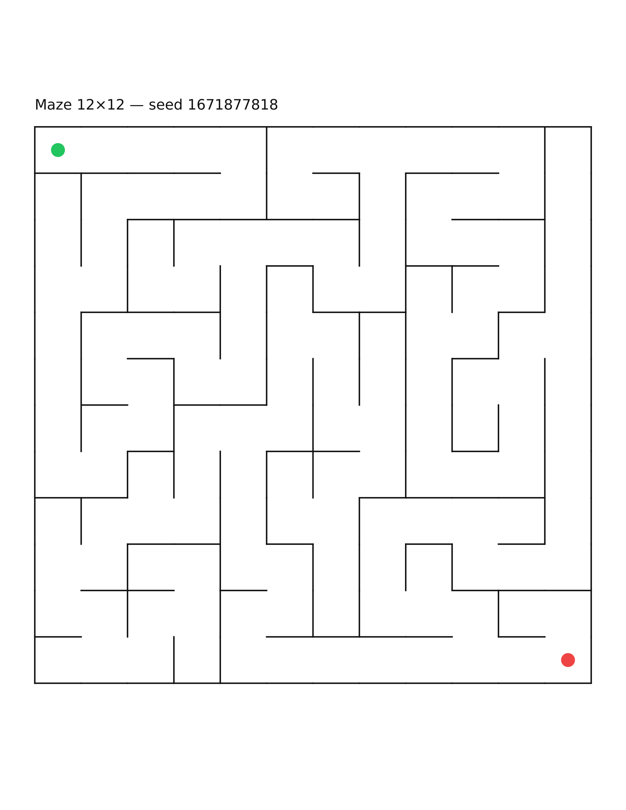 Maze 12×12 #18