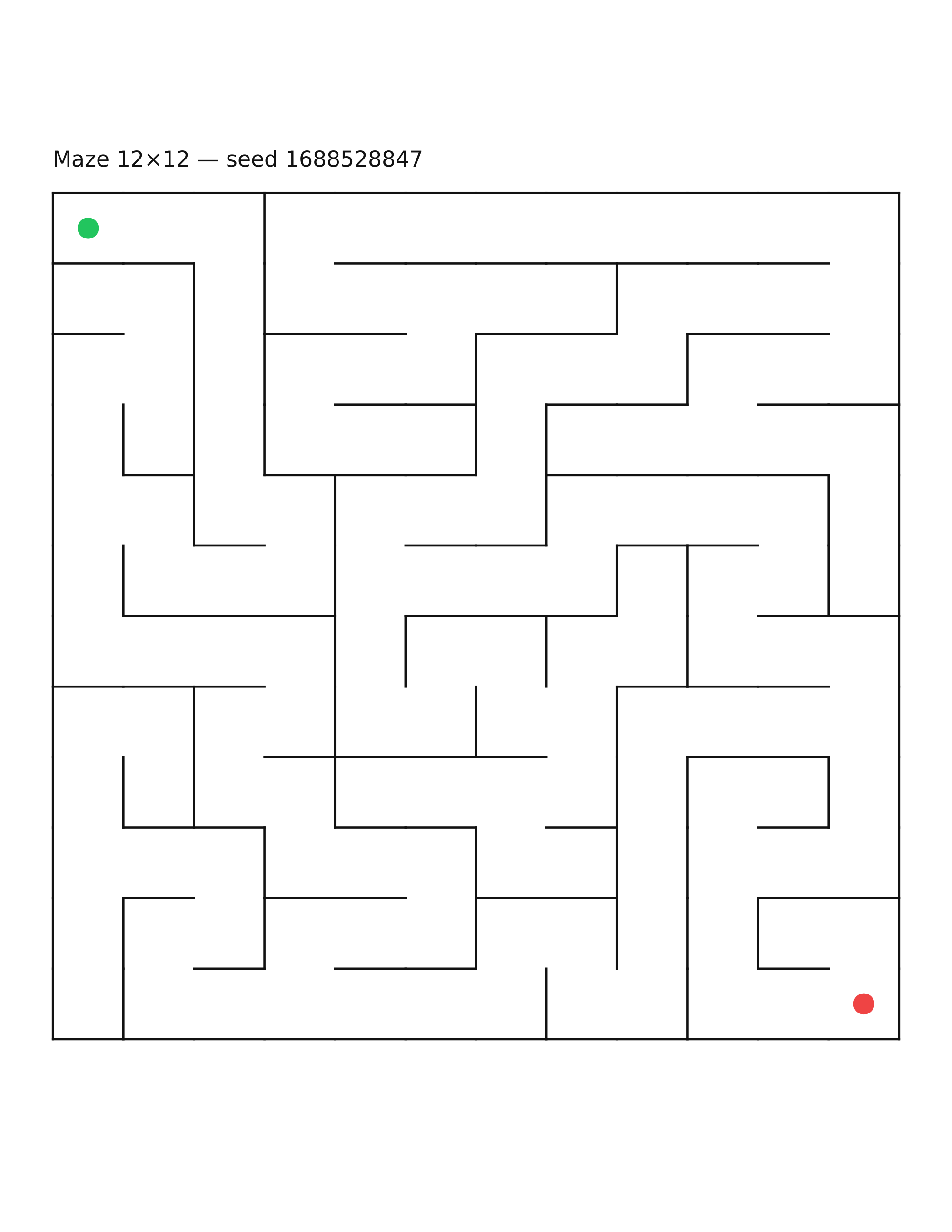 Maze 12×12 #15