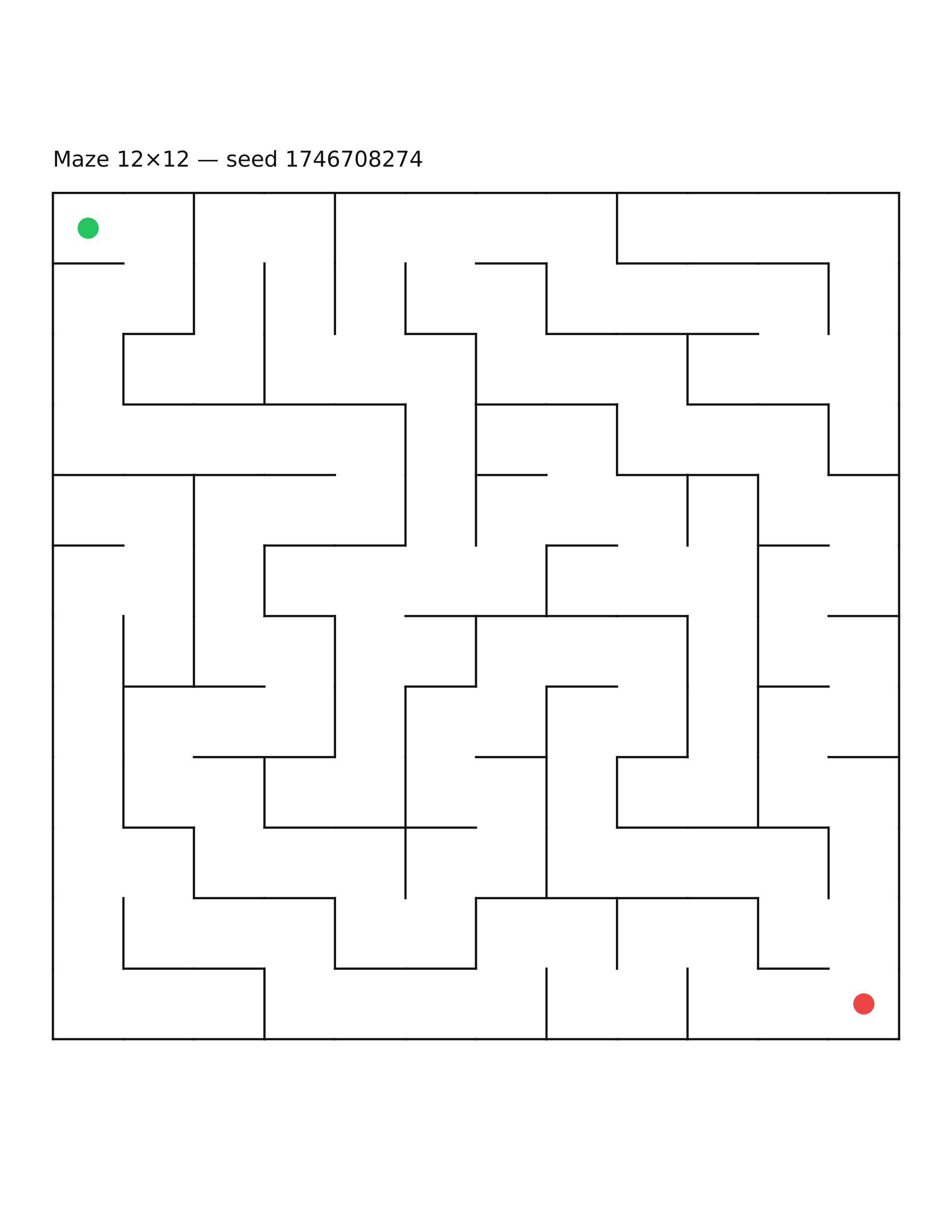 Maze 12×12 #17