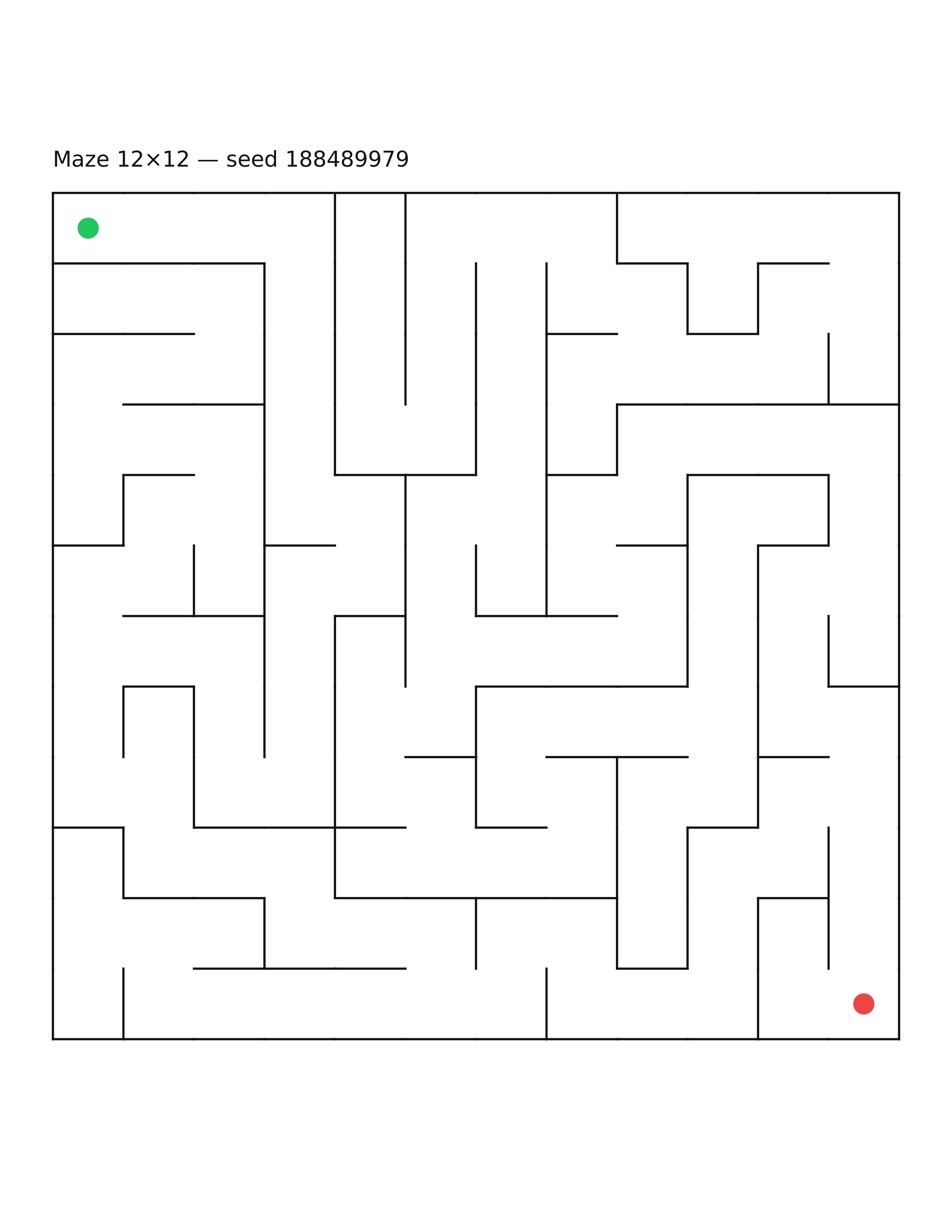 Maze 12×12 #20