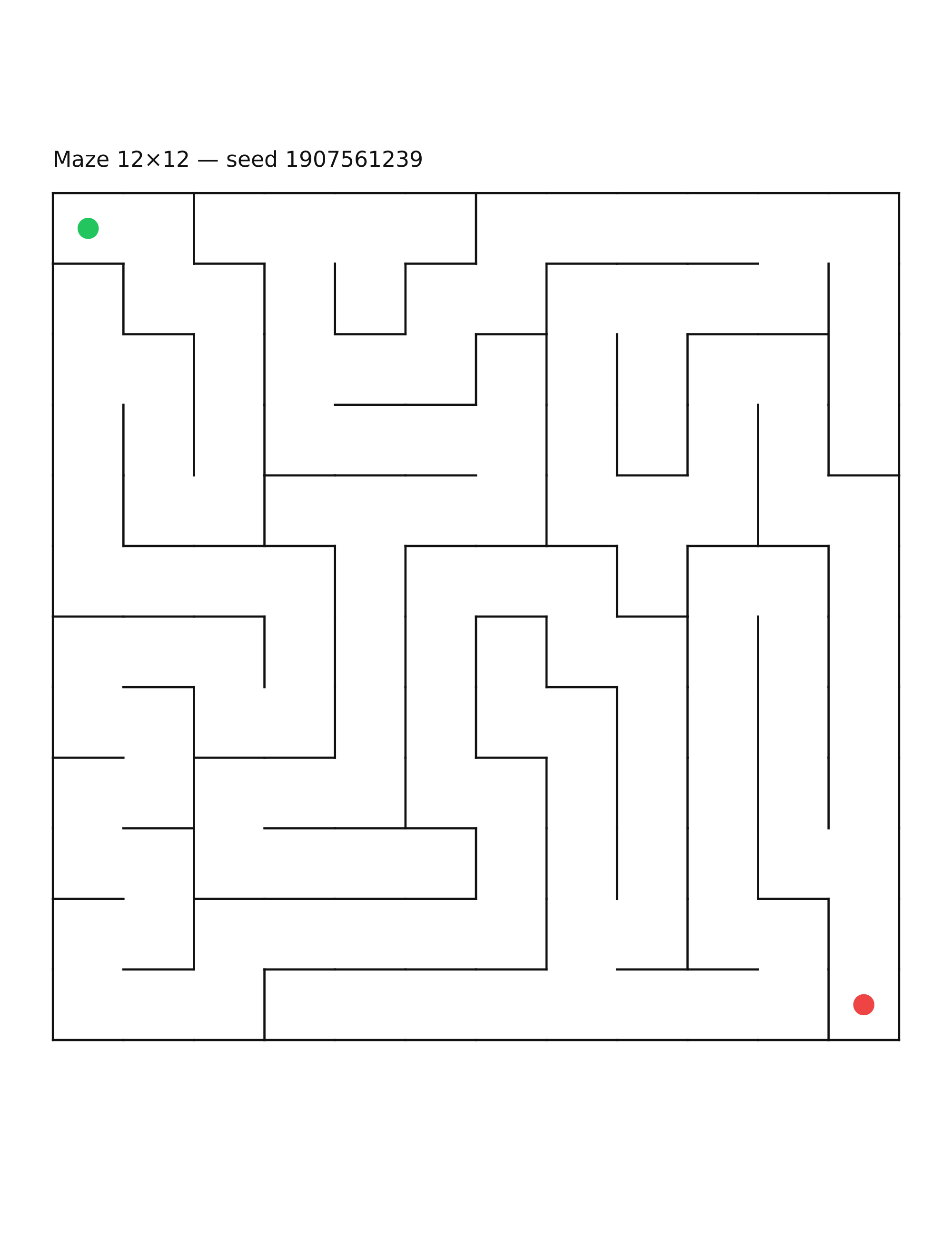 Maze 12×12 #18