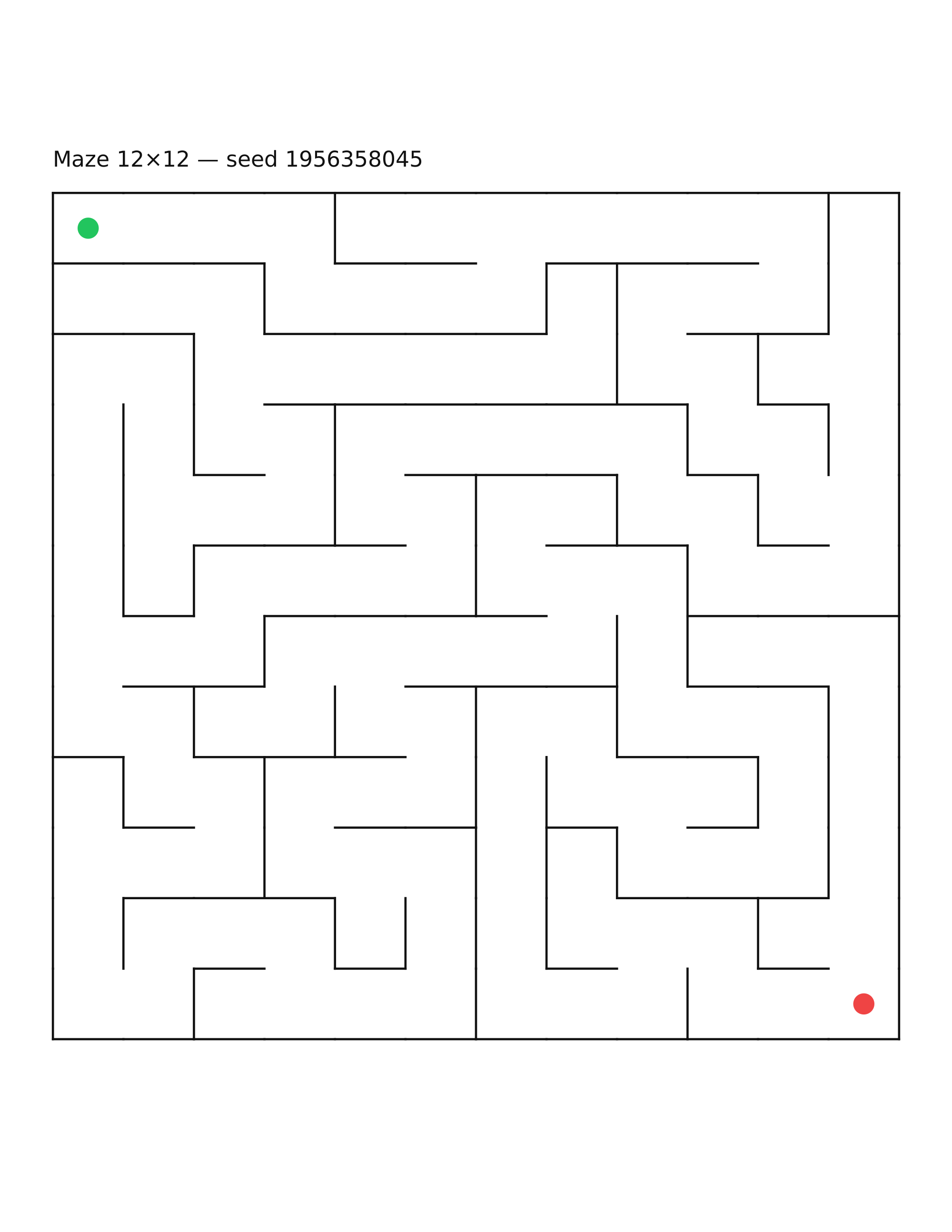 Maze 12×12 #8