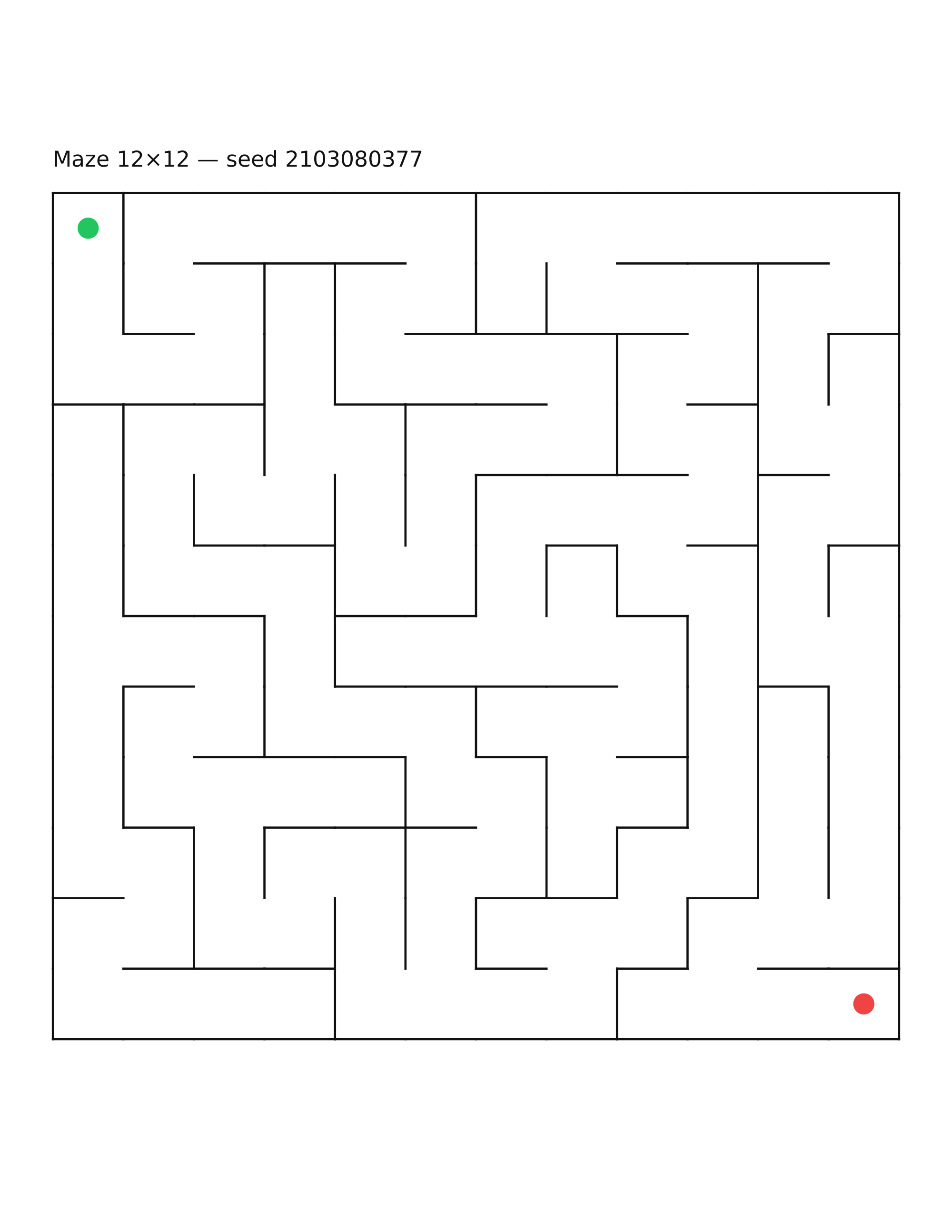 Maze 12×12 #14