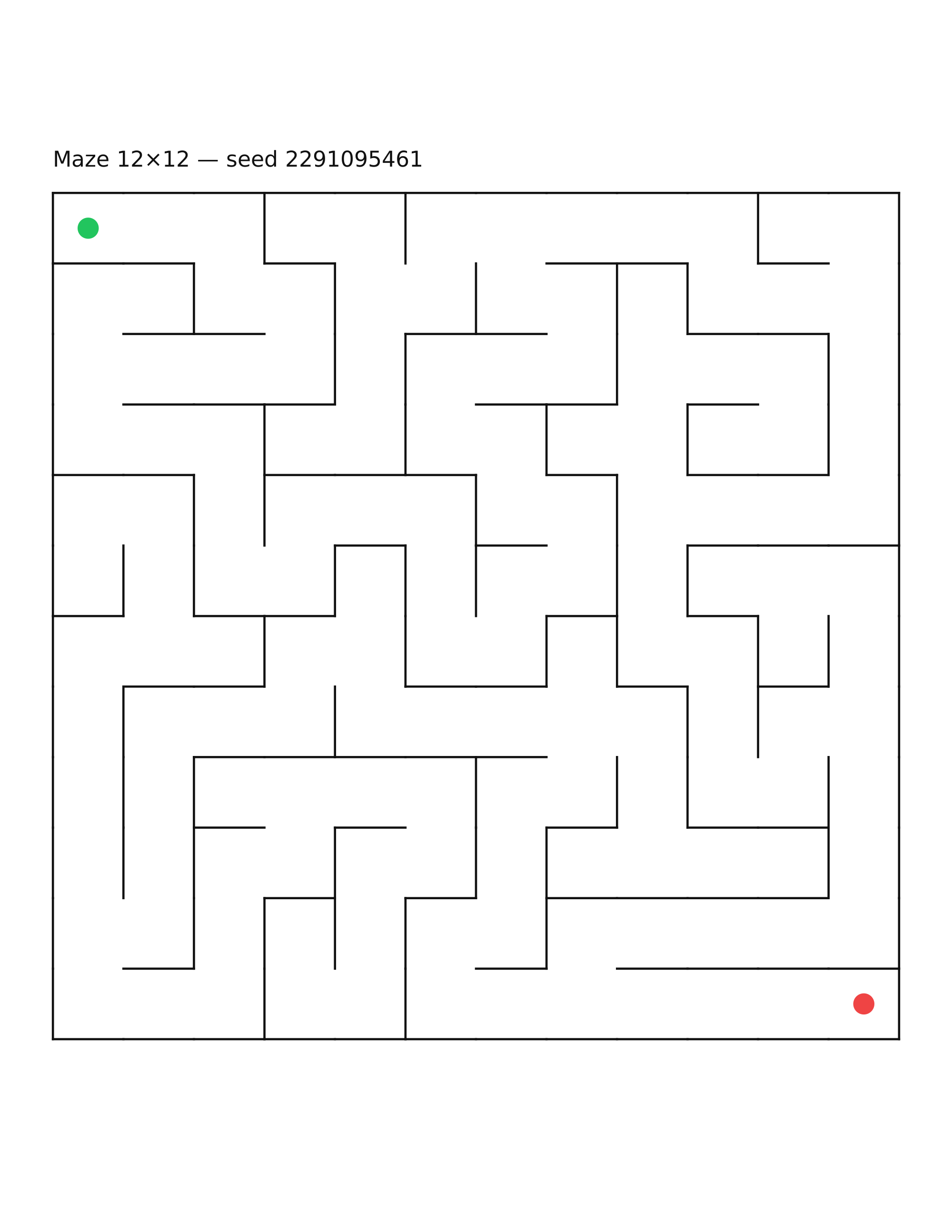 Maze 12×12 #6