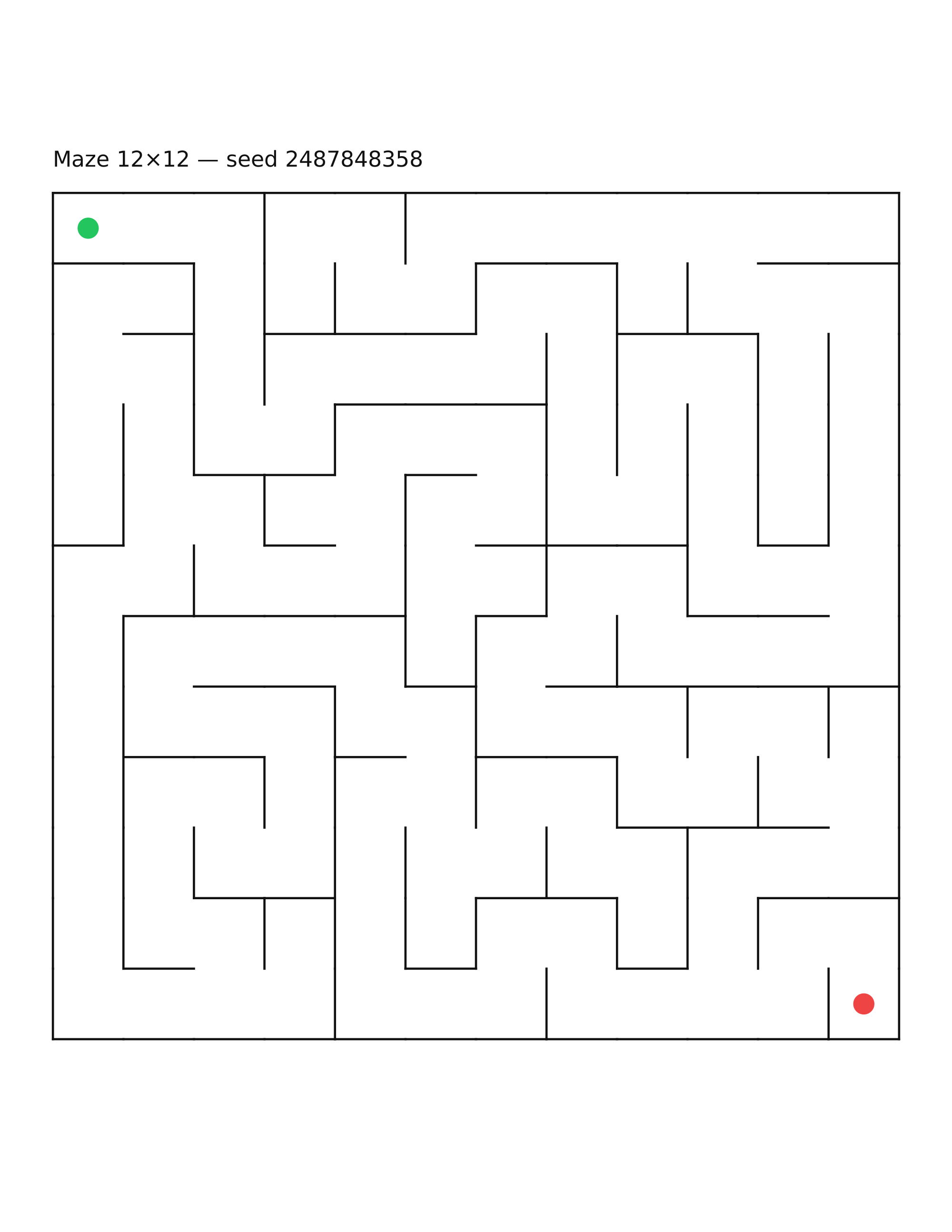 Maze 12×12 #20