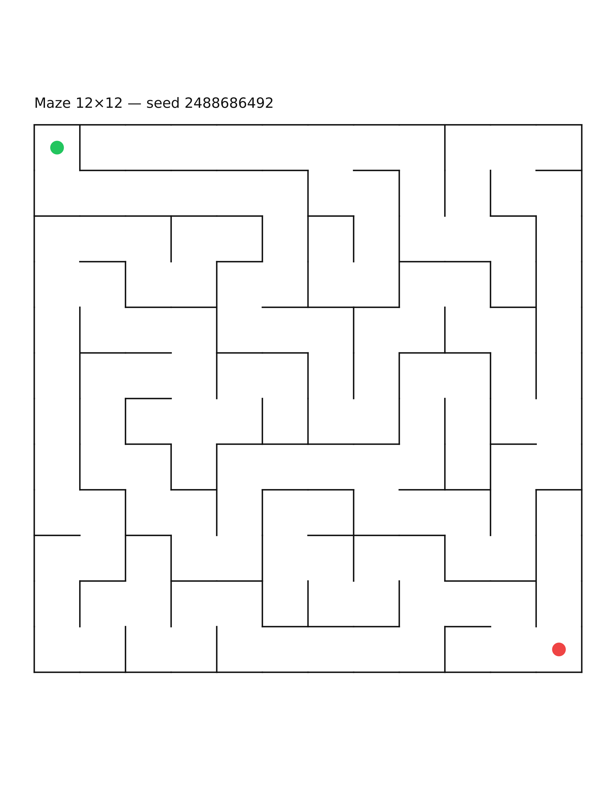 Maze 12×12 #14