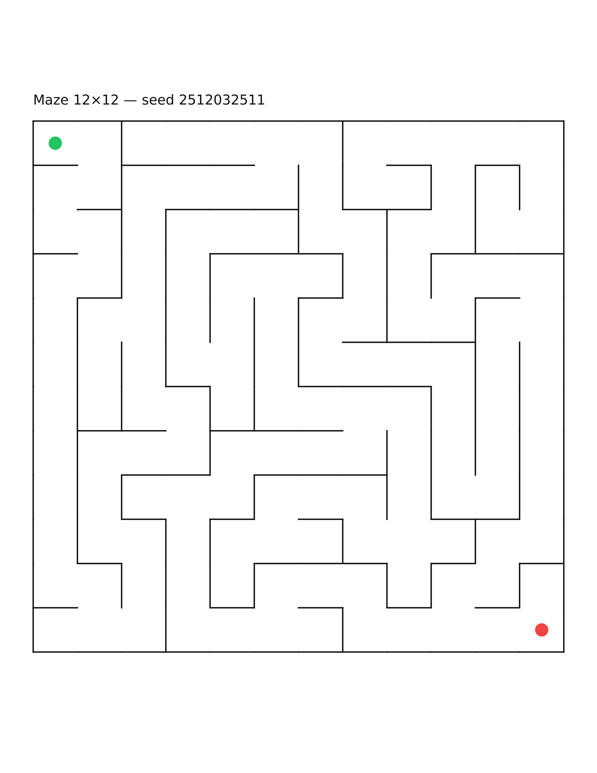 Maze 12×12 #14