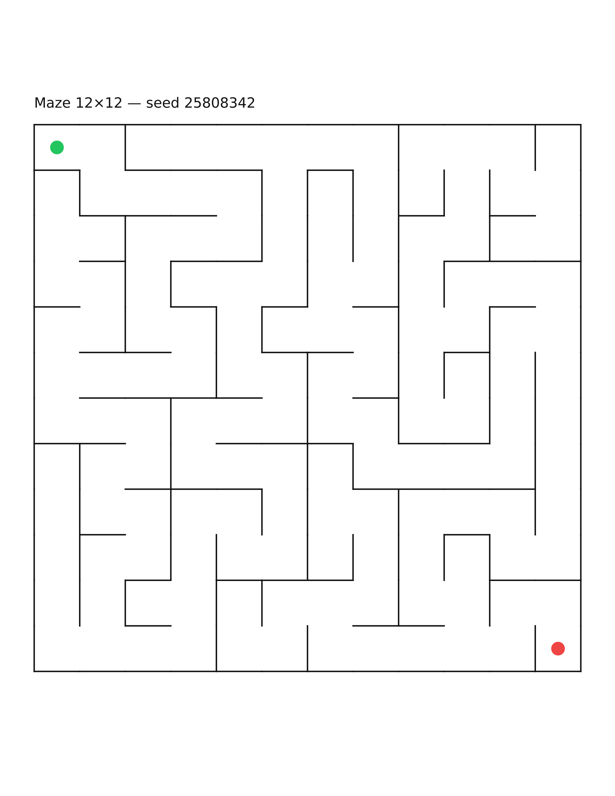 Maze 12×12 #6