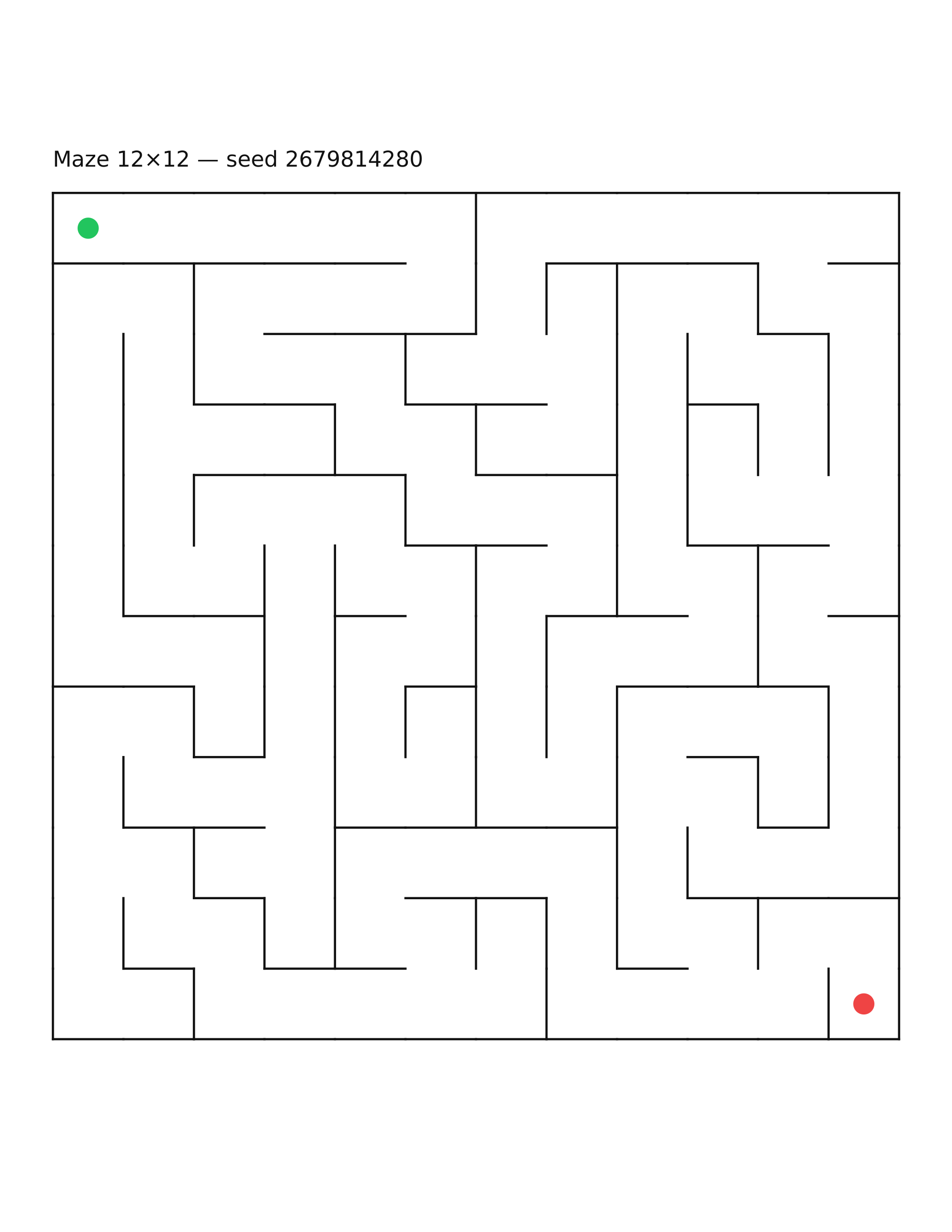 Maze 12×12 #11