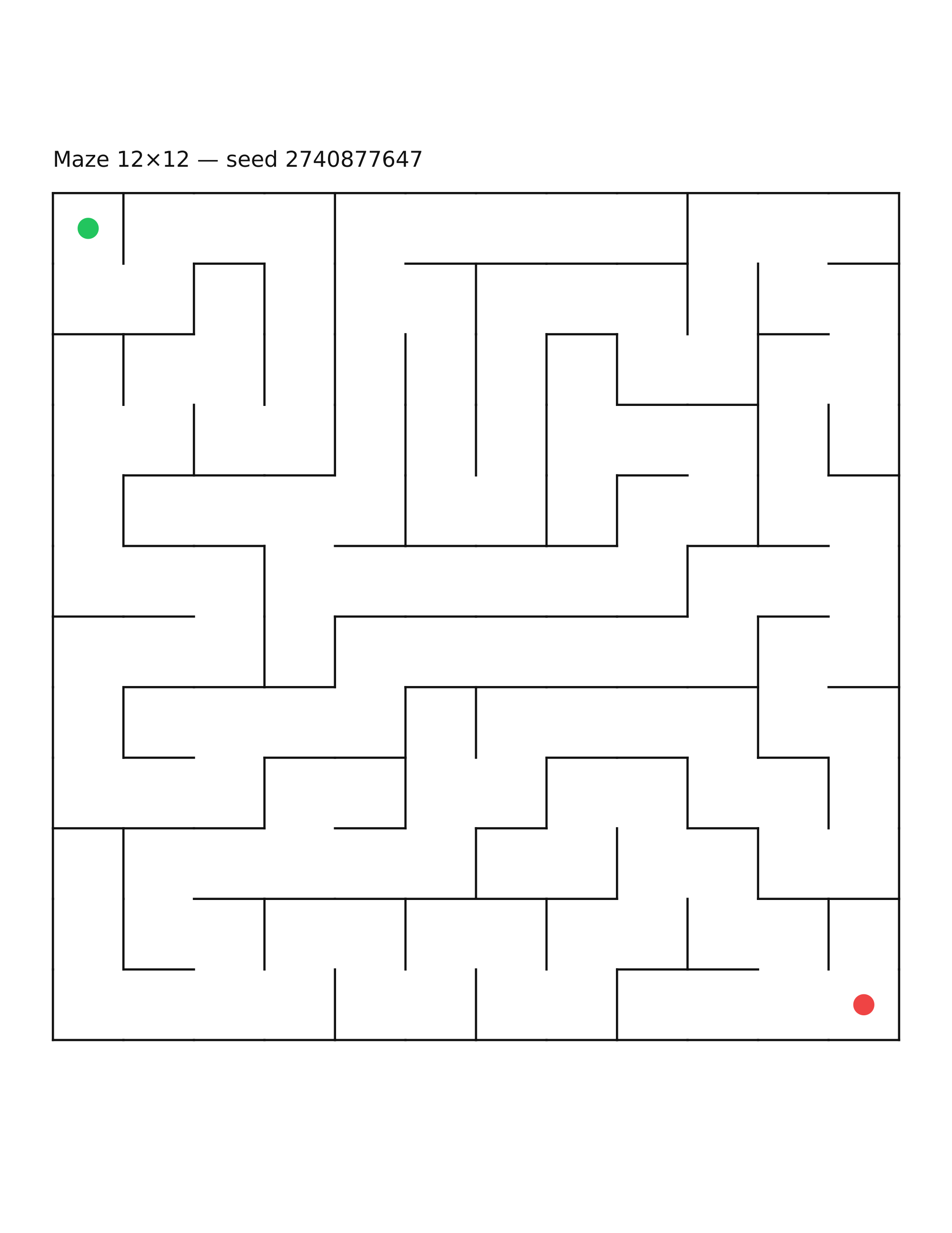 Maze 12×12 #11